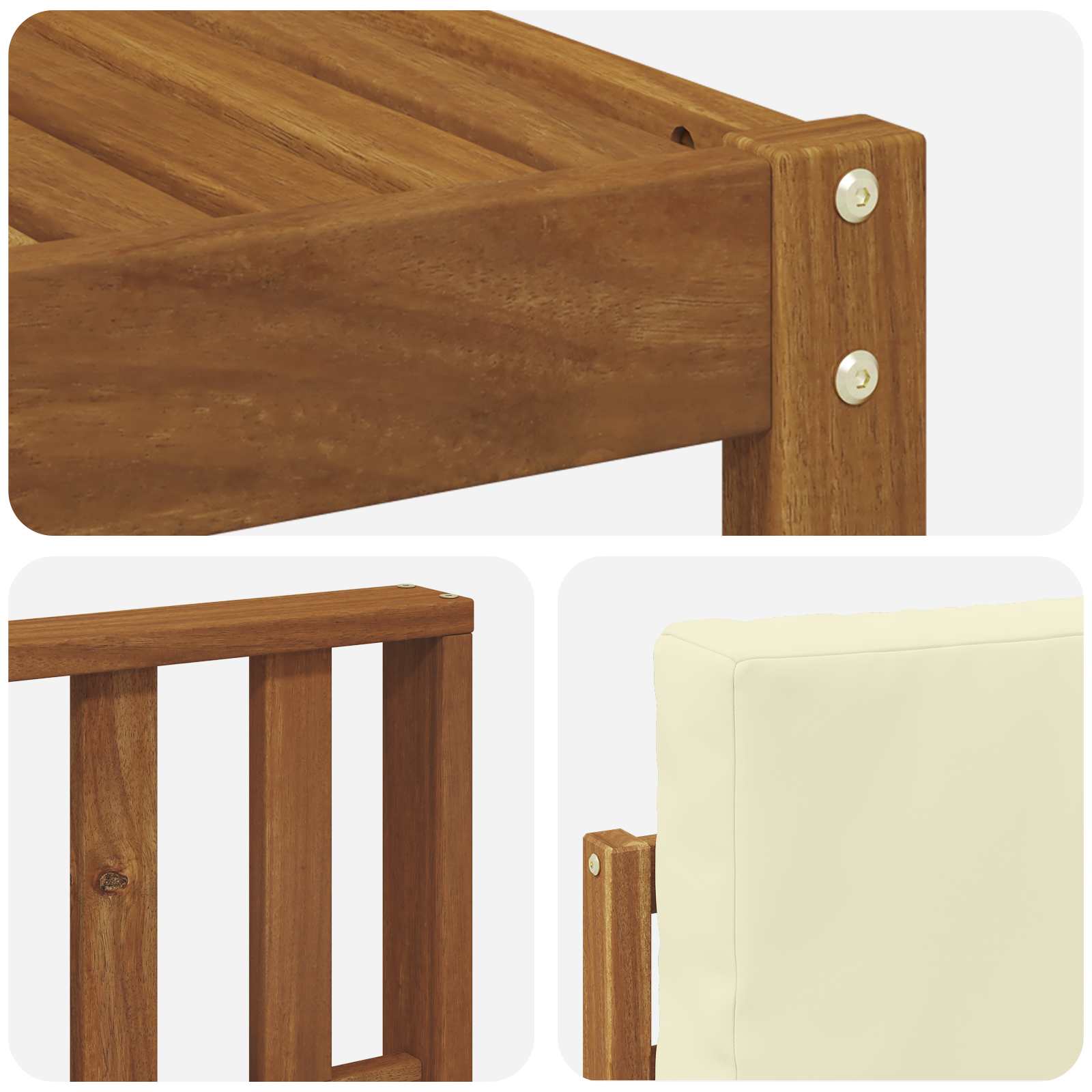 Ensemble de canapés d'extérieur 9 pcs Naturel et Crème - XIOS