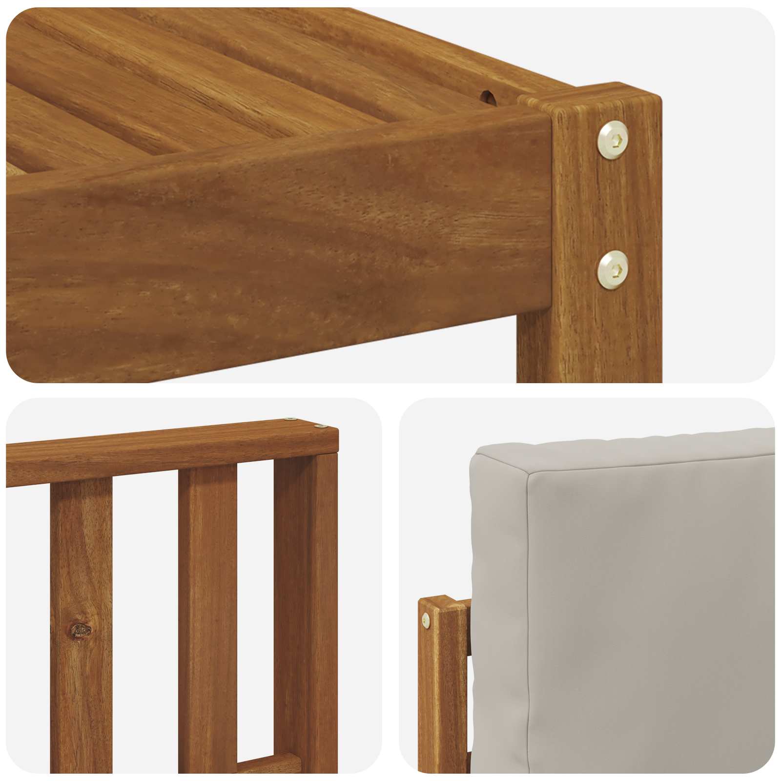 Ensemble de canapés d'extérieur 9 pcs Gris Naturel et Clair - XIOS
