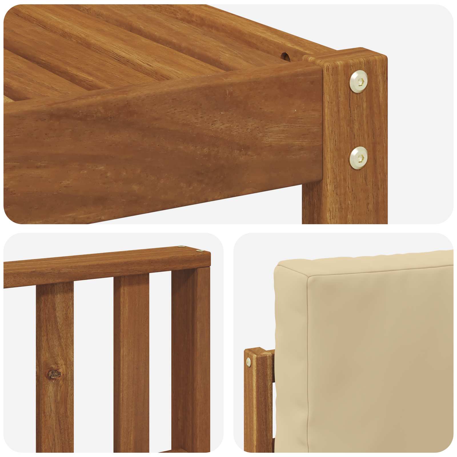 Ensemble de canapés d'extérieur 9 pcs Naturel et Beige - XIOS