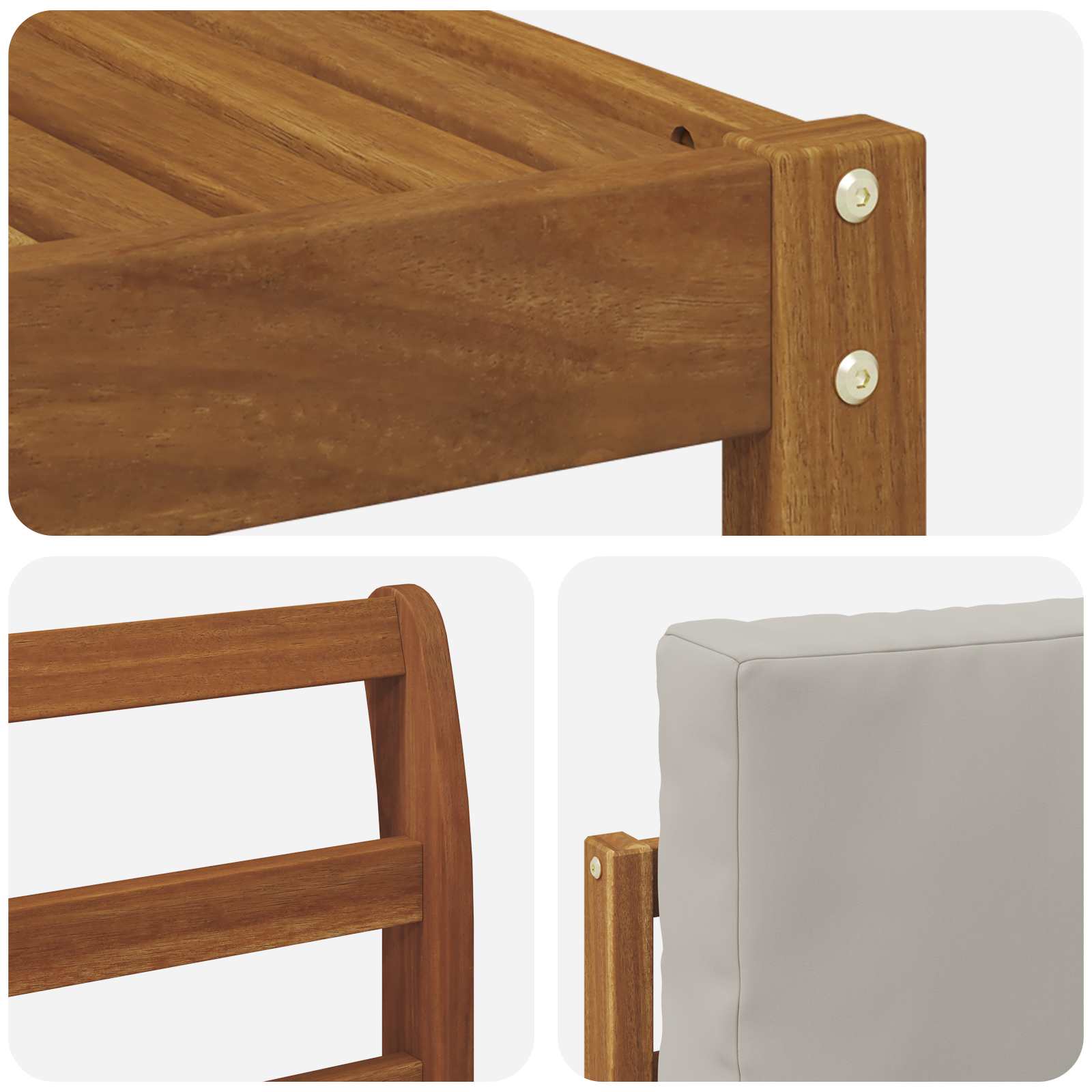 Ensemble de canapés d'extérieur 9 pcs Gris Naturel et Clair - XIOS