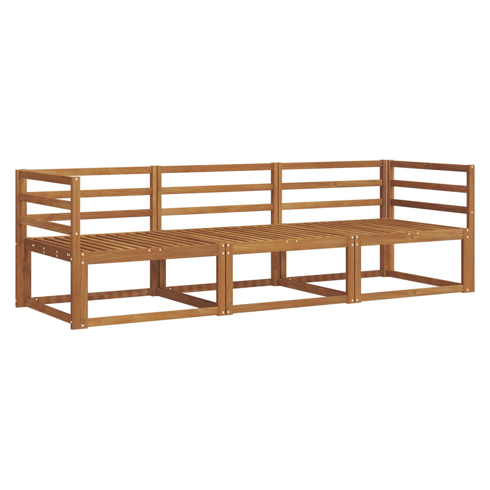 Ensemble de canapés d'extérieur 3 pcs Naturel - XIOS
