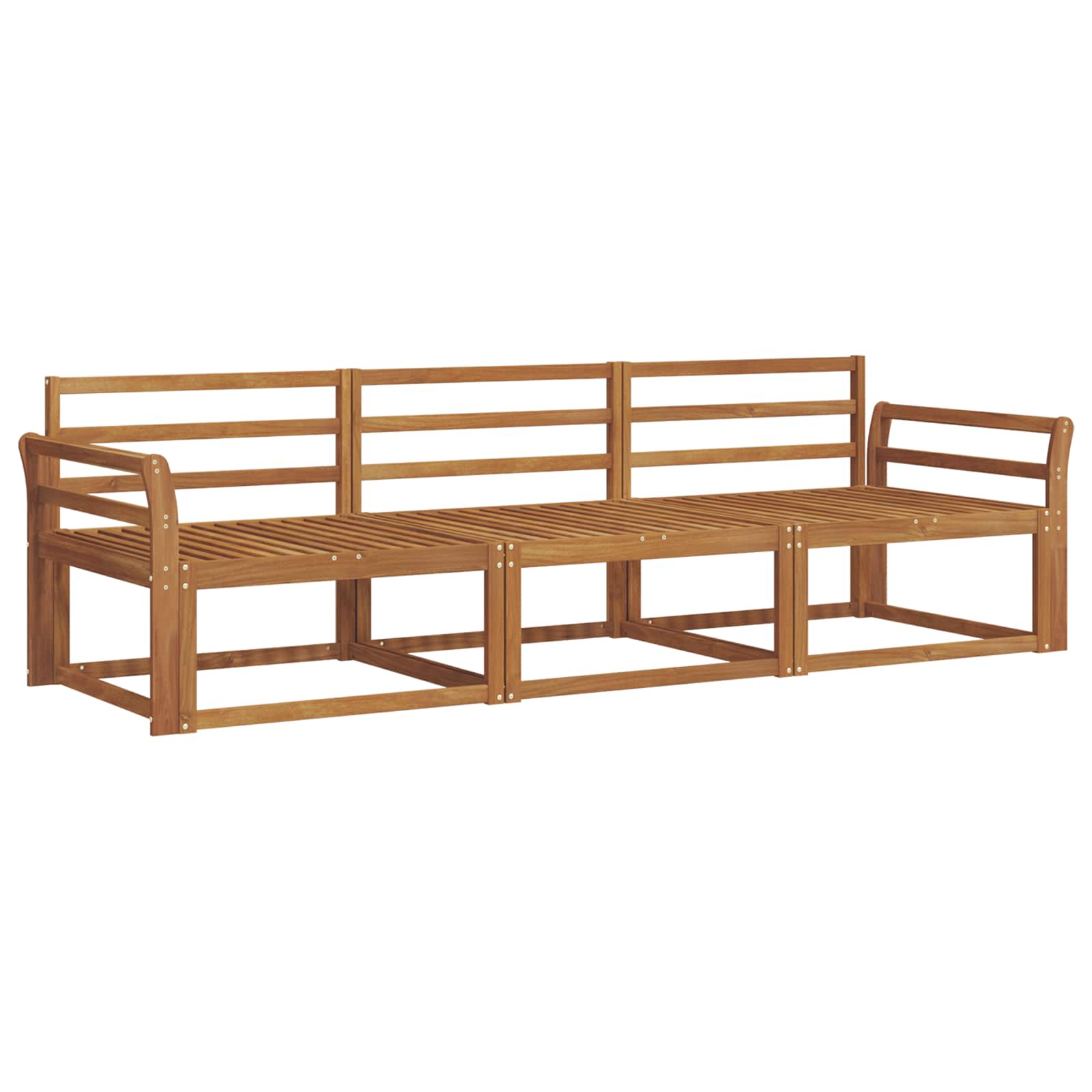 Ensemble de canapés d'extérieur 3 pcs Naturel - XIOS