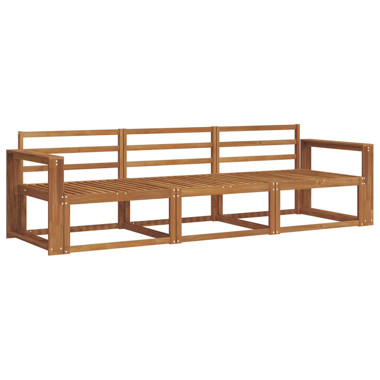 Ensemble de canapés d'extérieur 3 pcs Naturel - XIOS