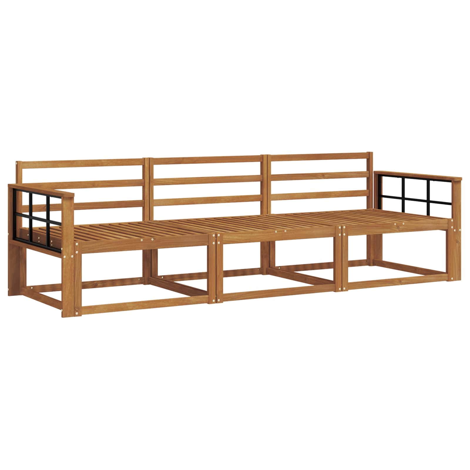 Ensemble de canapés d'extérieur 3 pcs Naturel - XIOS