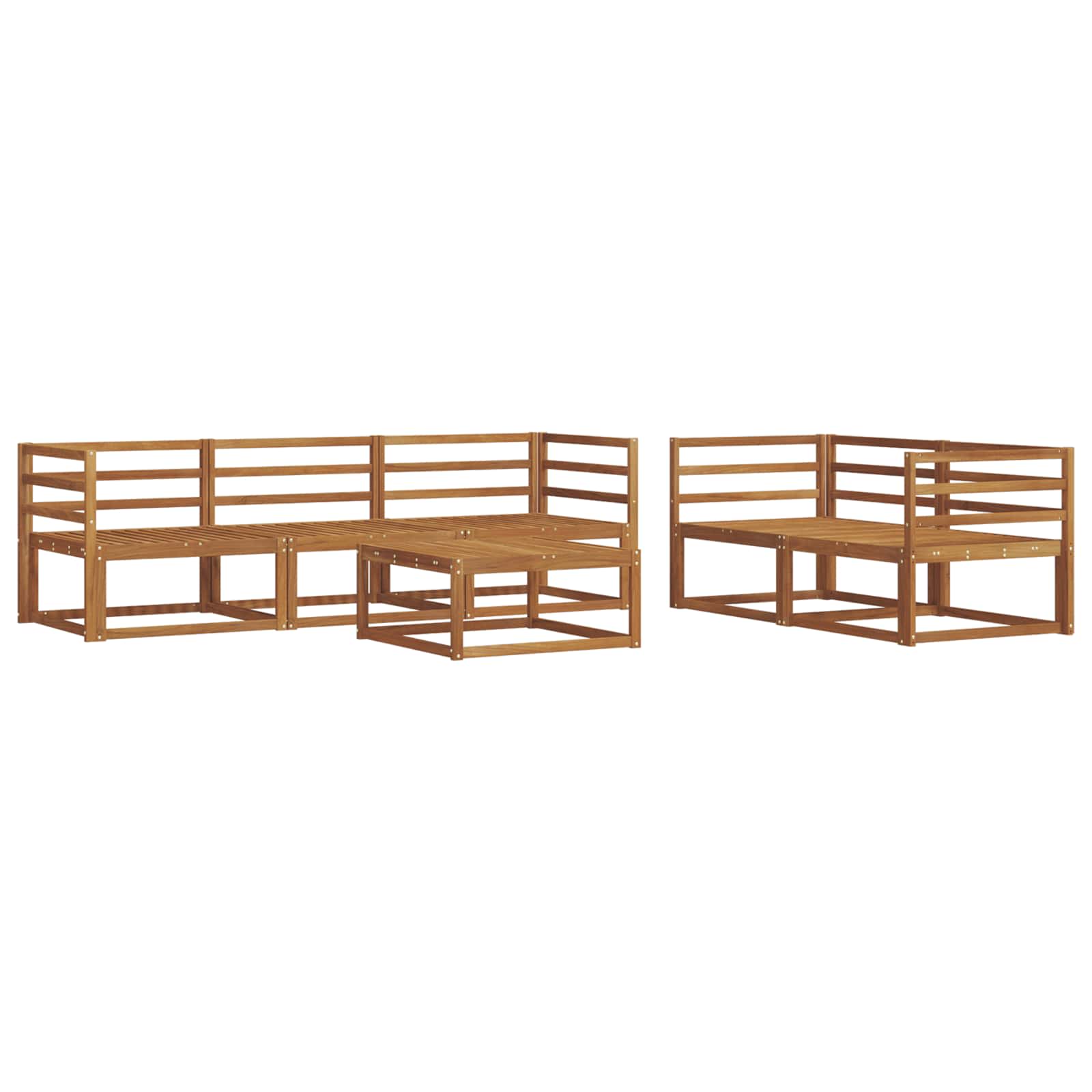 Ensemble de canapés d'extérieur 6 pcs Naturel - XIOS