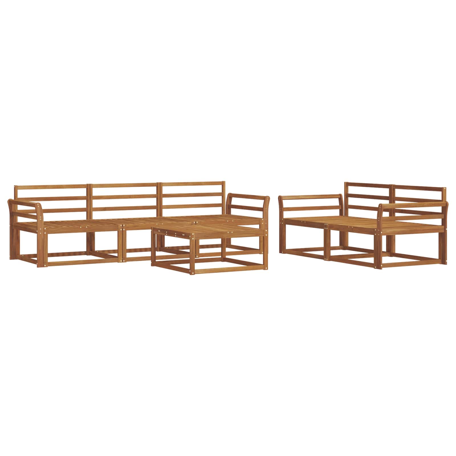 Ensemble de canapés d'extérieur 6 pcs Naturel - XIOS