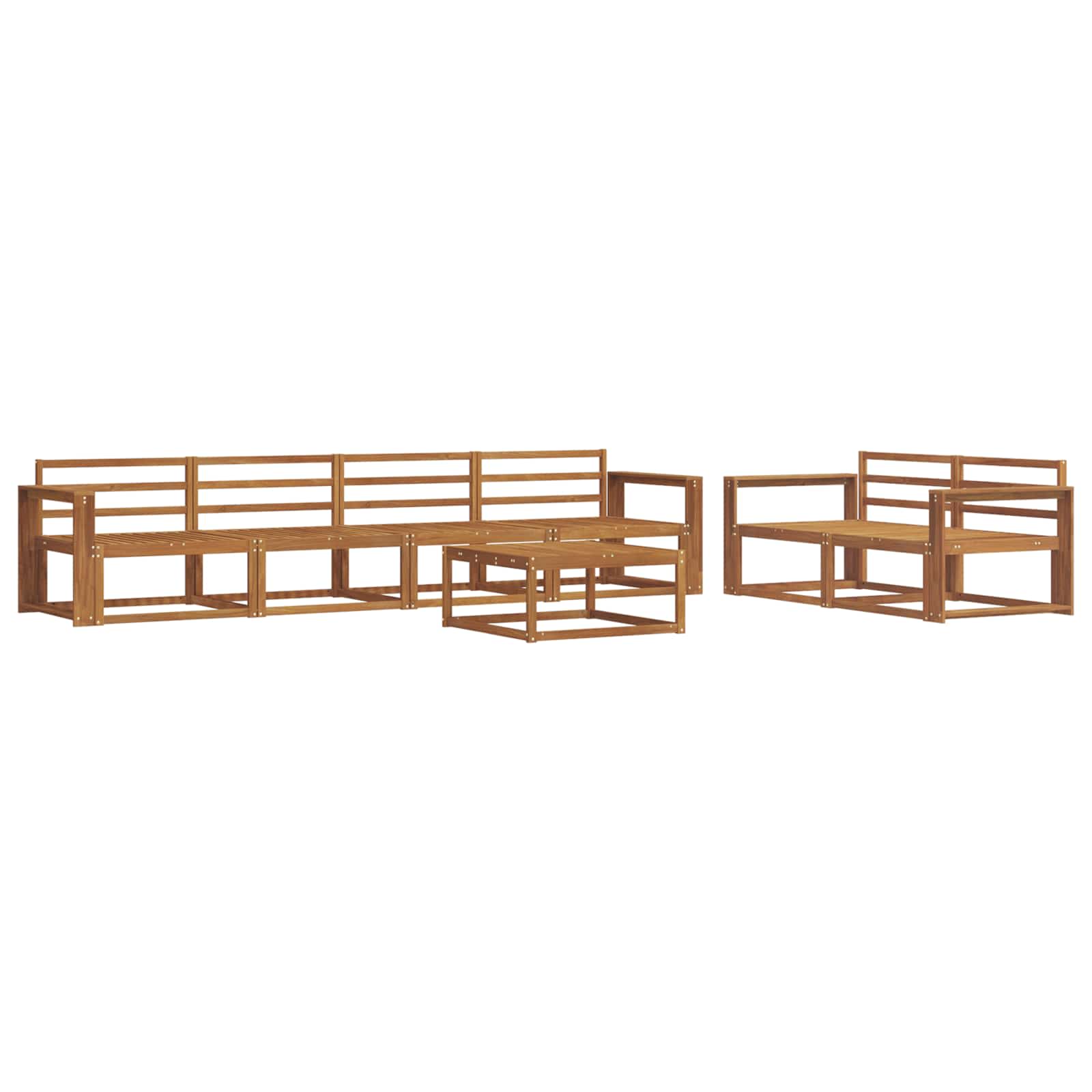 Ensemble de canapés d'extérieur 7 pcs Naturel - XIOS