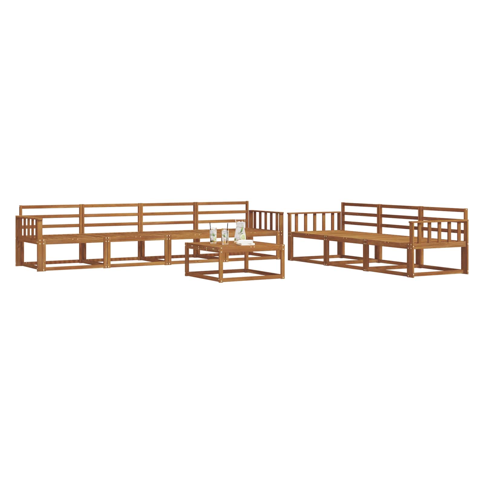 Ensemble de canapés d'extérieur 8 pcs Naturel - XIOS
