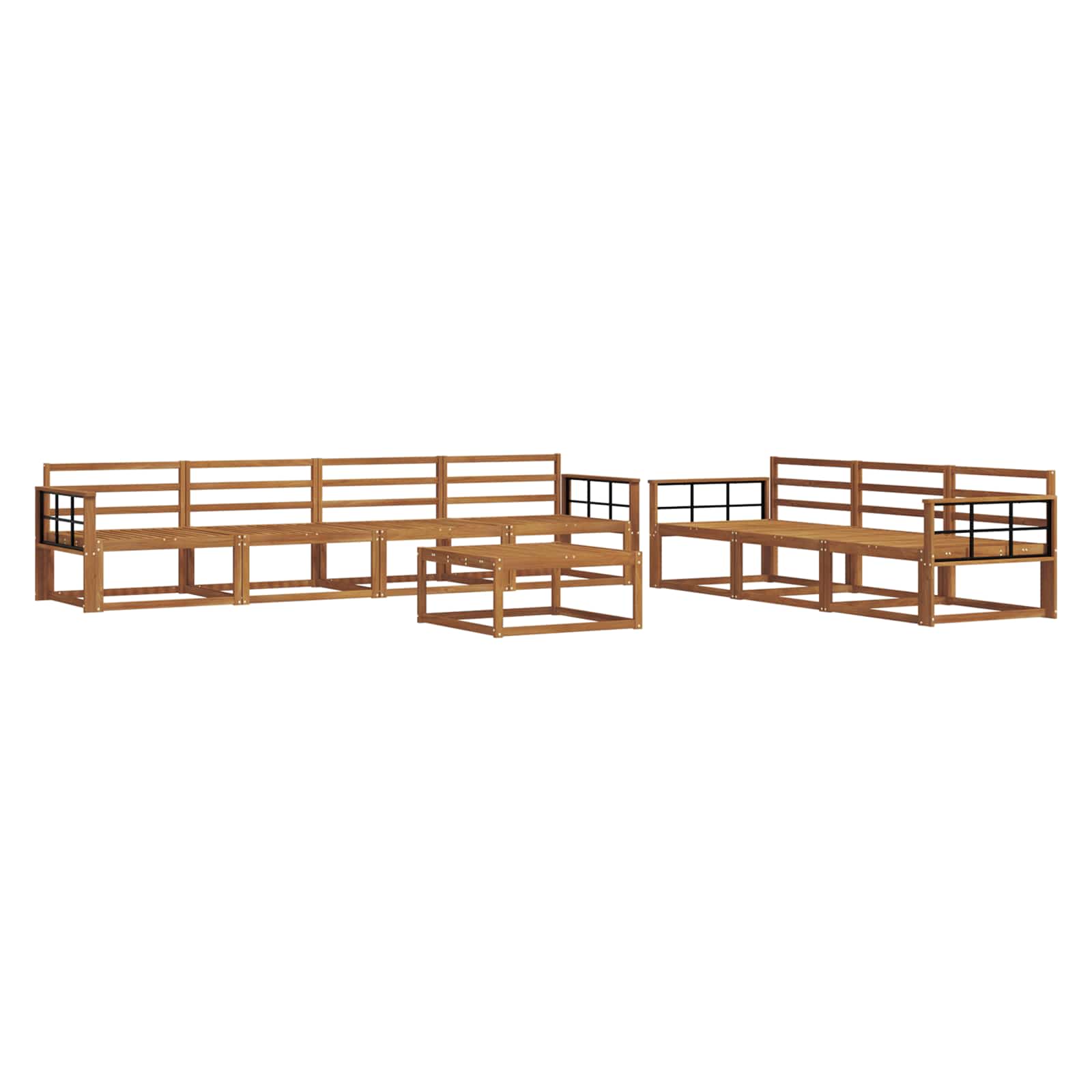 Ensemble de canapés d'extérieur 8 pcs Naturel - XIOS