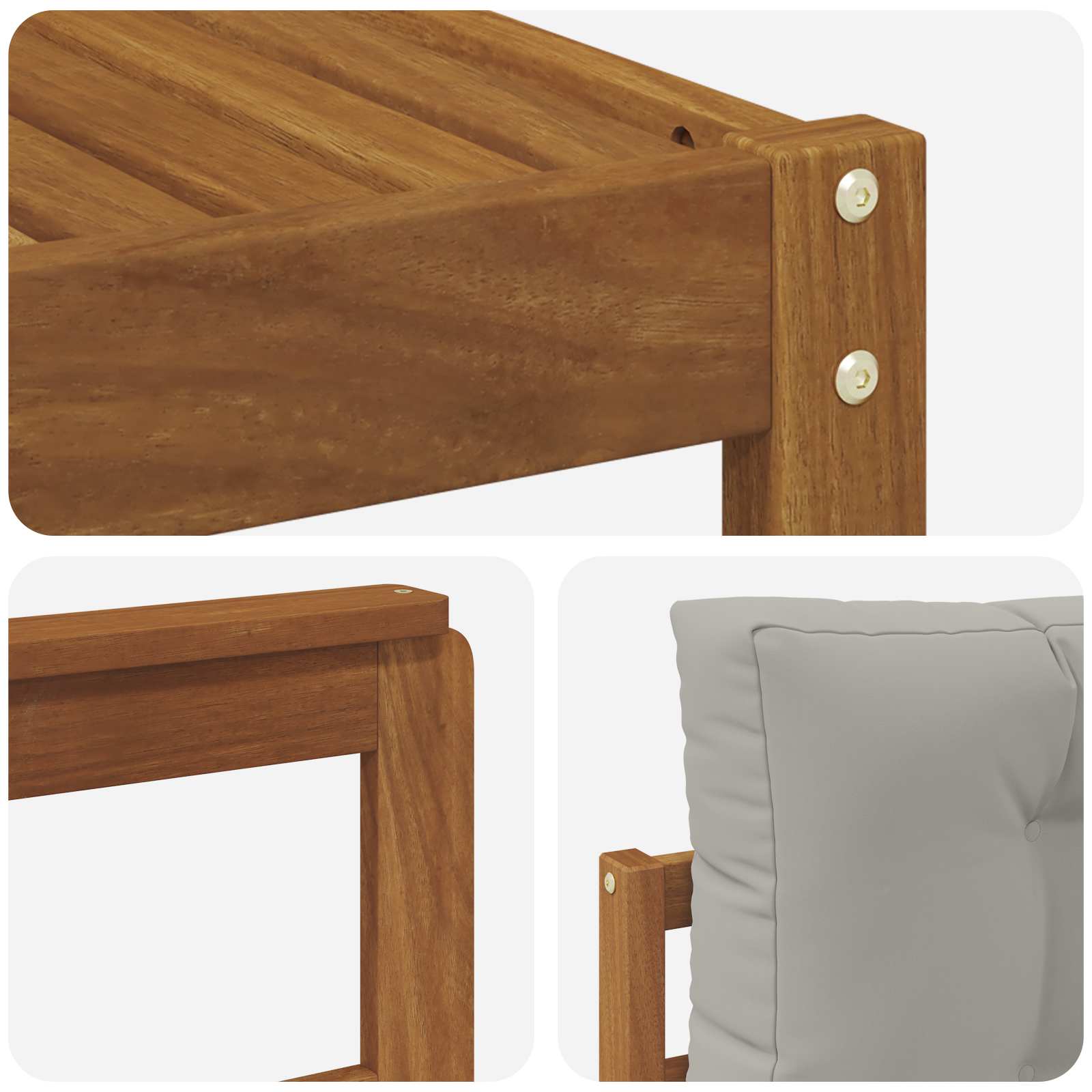 Ensemble de canapés d'extérieur 9 pcs Gris Naturel et Clair - XIOS