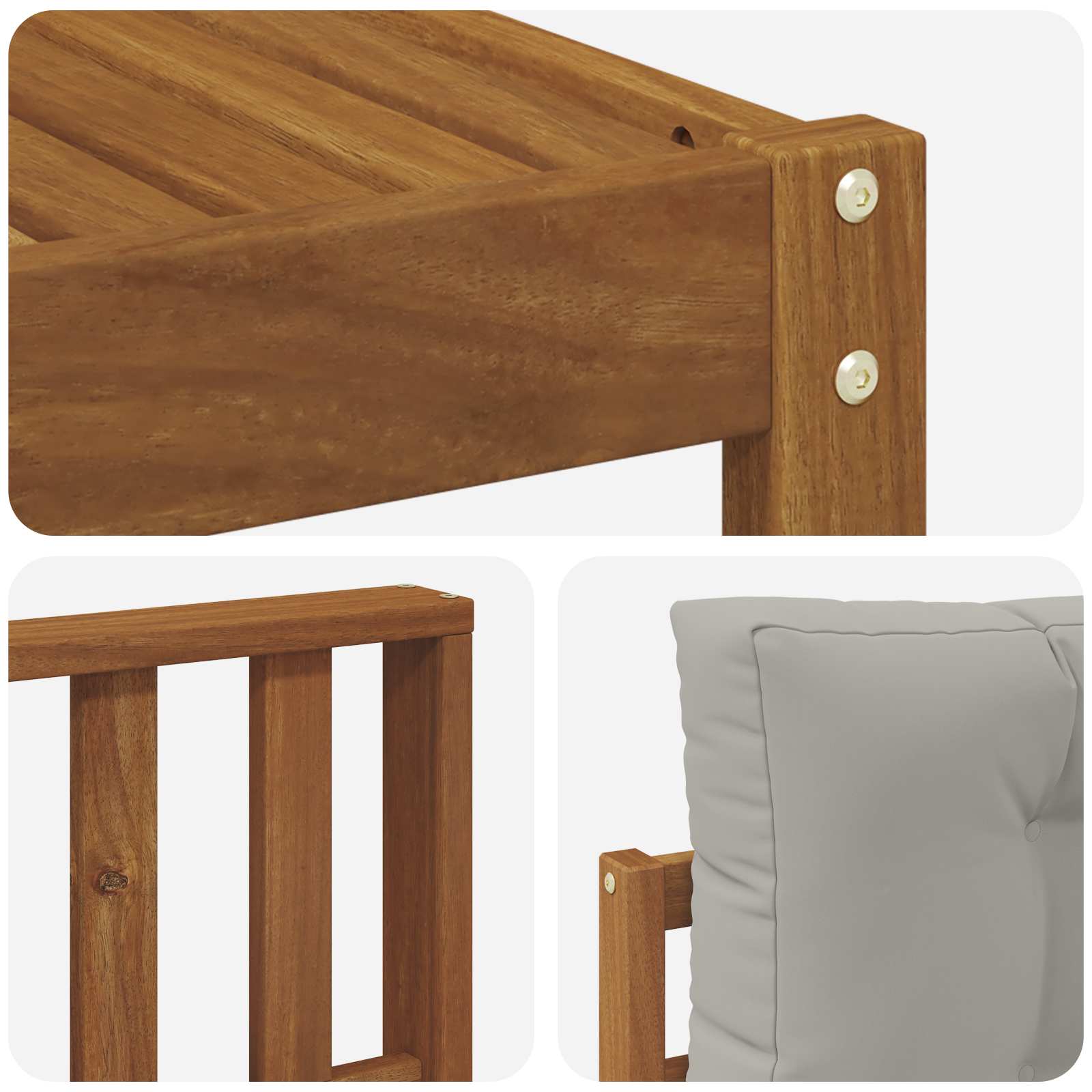 Ensemble de canapés d'extérieur 9 pcs Gris Naturel et Clair - XIOS
