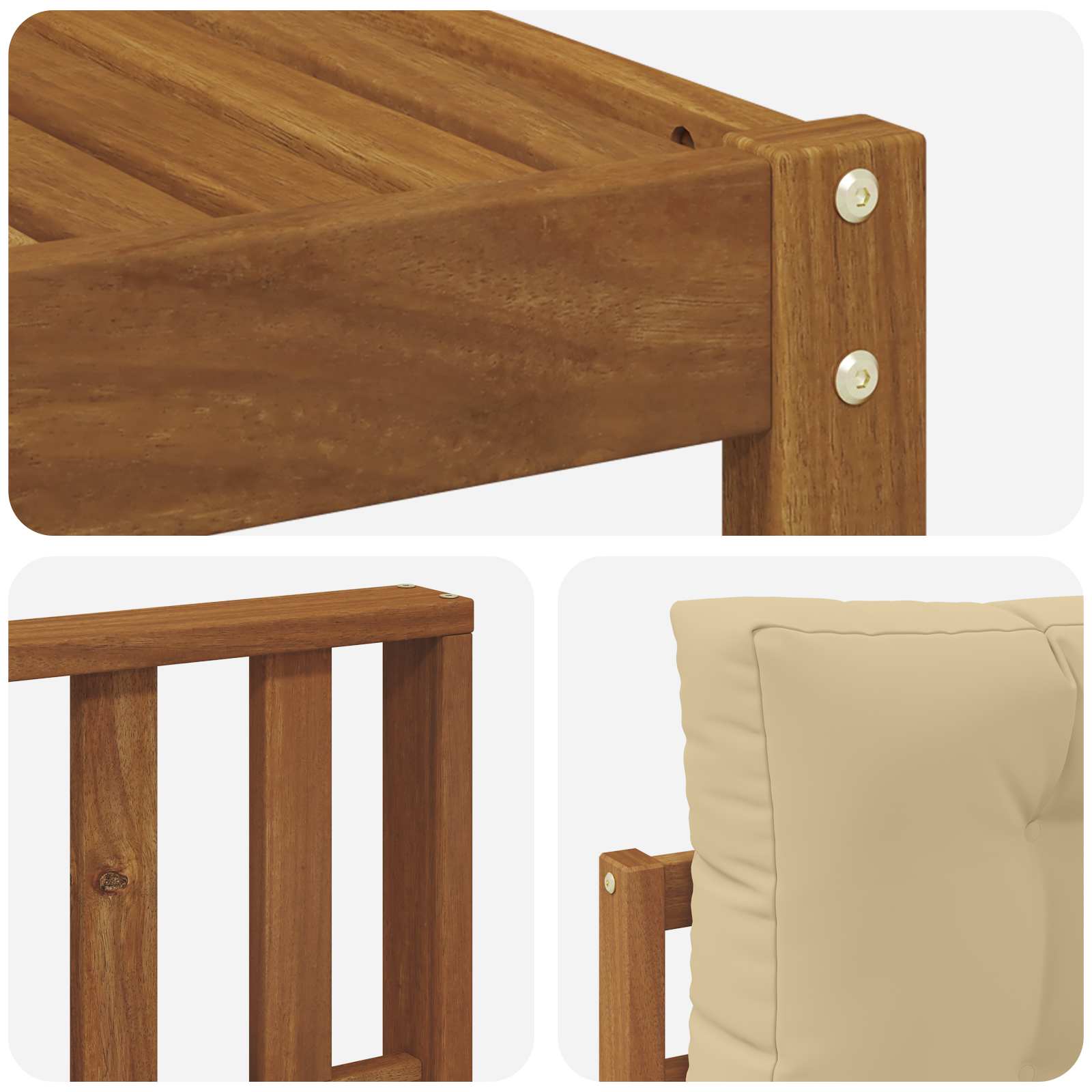 Ensemble de canapés d'extérieur 9 pcs Naturel et Beige - XIOS