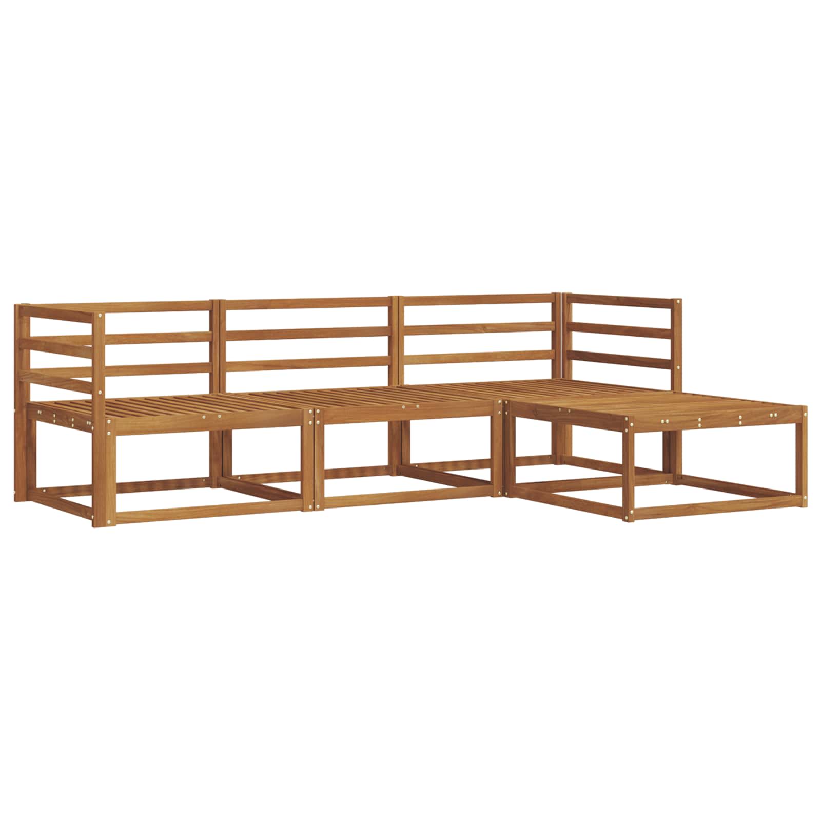 Ensemble de canapés d'extérieur 4 pcs Naturel - XIOS