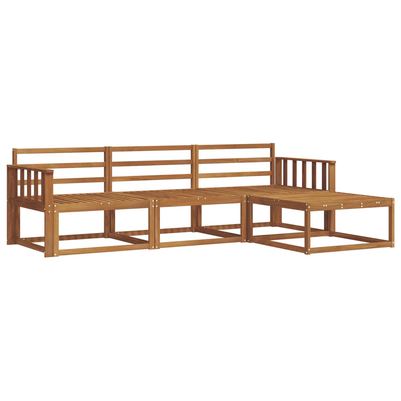 Ensemble de canapés d'extérieur 4 pcs Naturel - XIOS