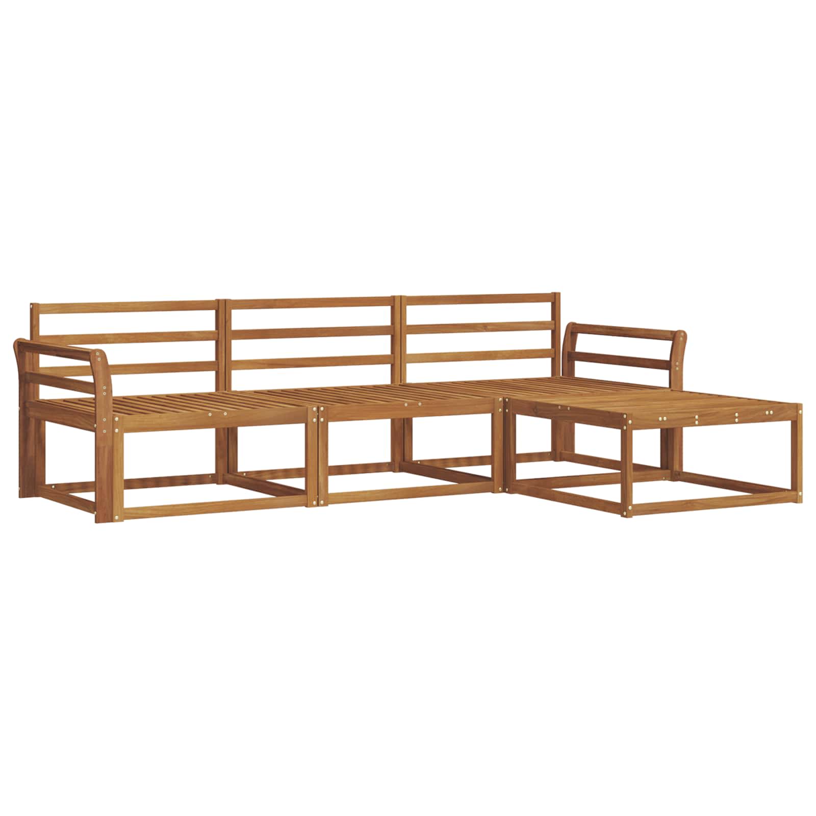 Ensemble de canapés d'extérieur 4 pcs Naturel - XIOS
