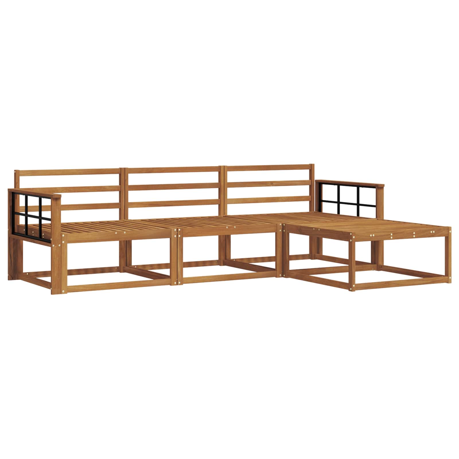 Ensemble de canapés d'extérieur 4 pcs Naturel - XIOS