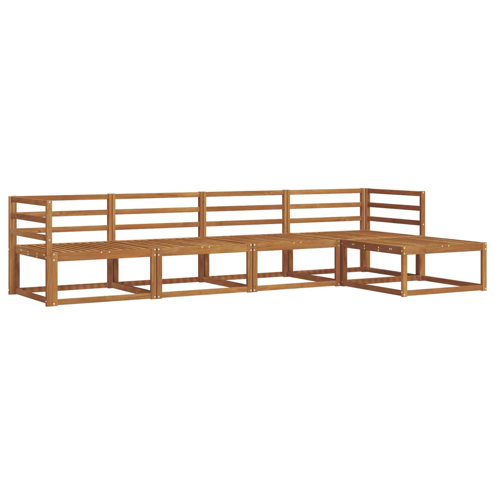 Ensemble de canapés d'extérieur 5 pcs Naturel - XIOS