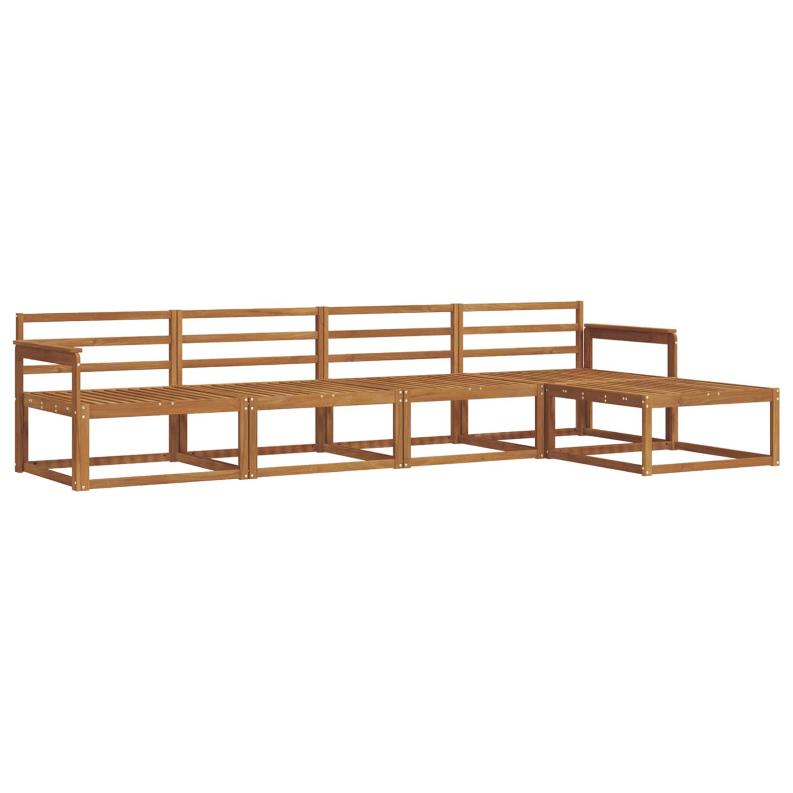 Ensemble de canapés d'extérieur 5 pcs Naturel - XIOS