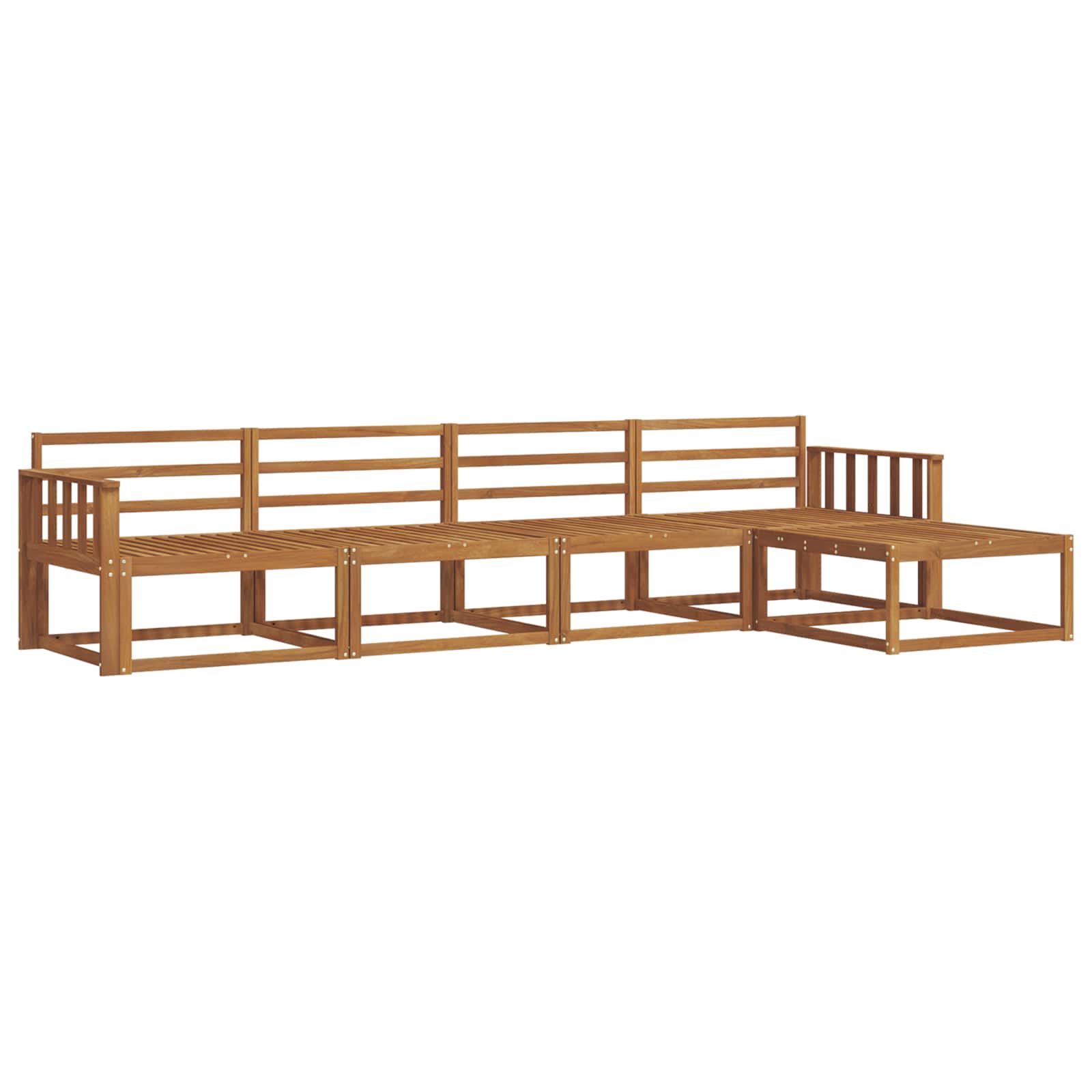 Ensemble de canapés d'extérieur 5 pcs Naturel - XIOS