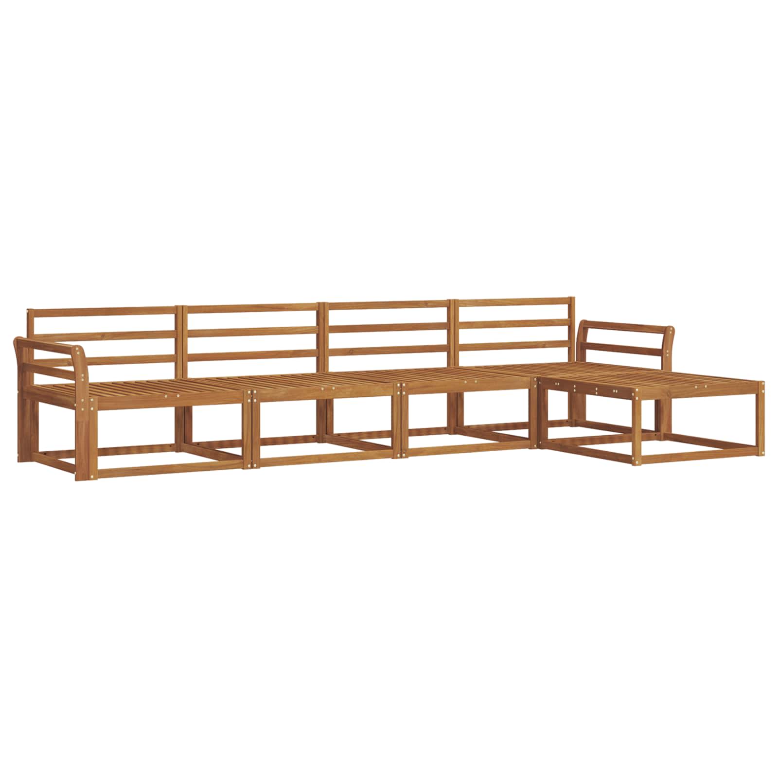 Ensemble de canapés d'extérieur 5 pcs Naturel - XIOS