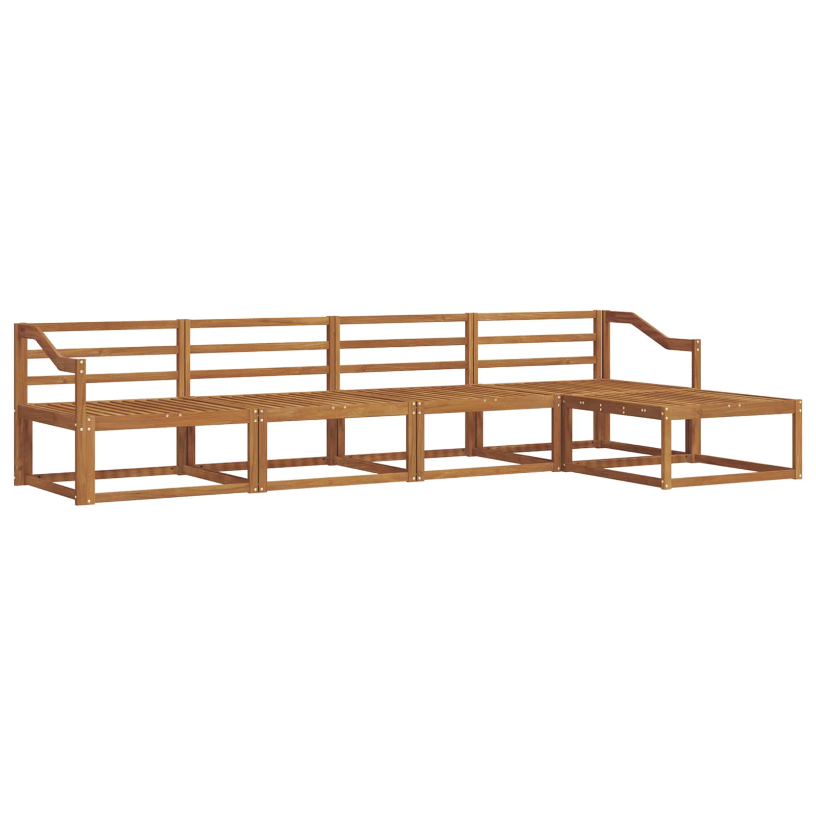Ensemble de canapés d'extérieur 5 pcs Naturel - XIOS