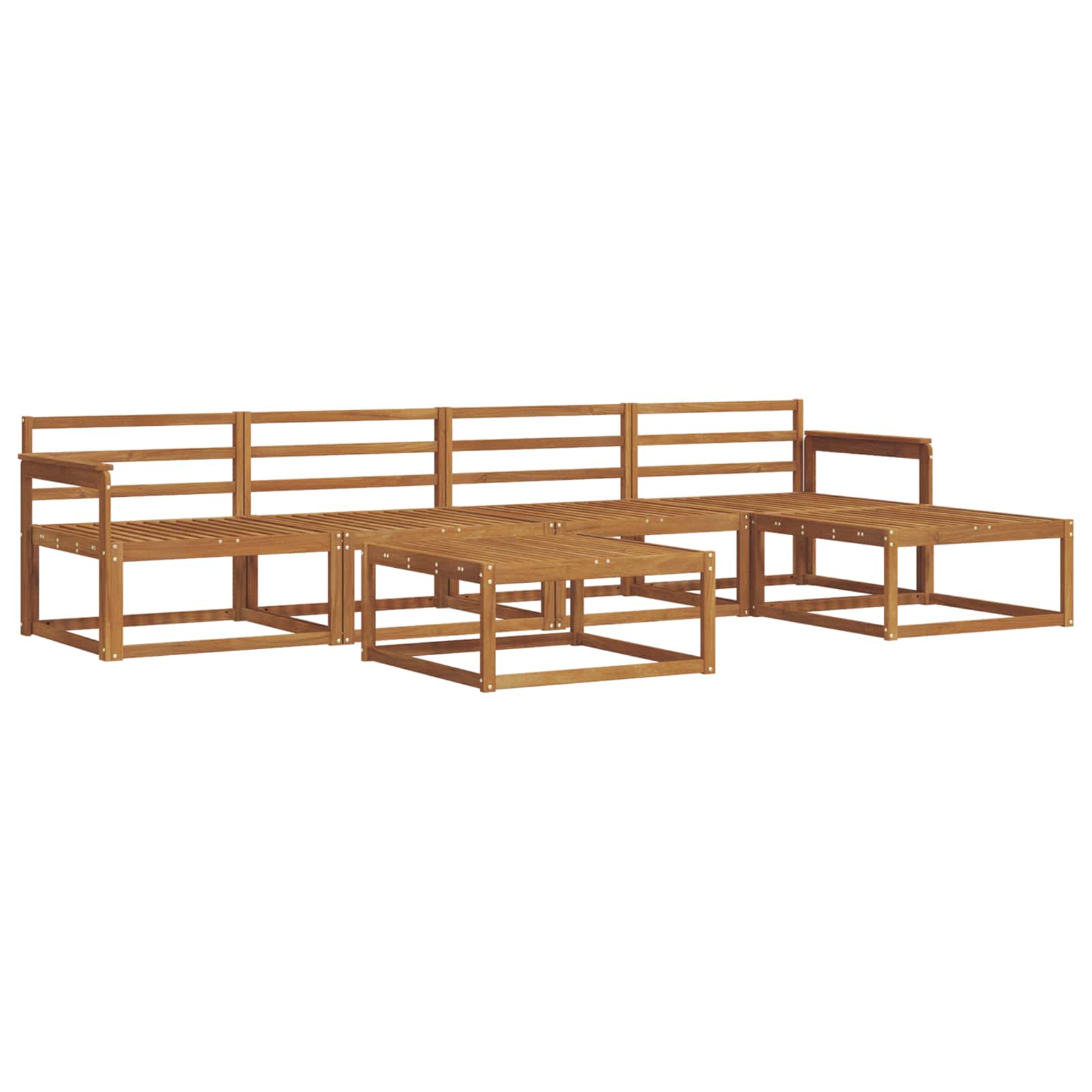 Ensemble de canapés d'extérieur 6 pcs Naturel - XIOS