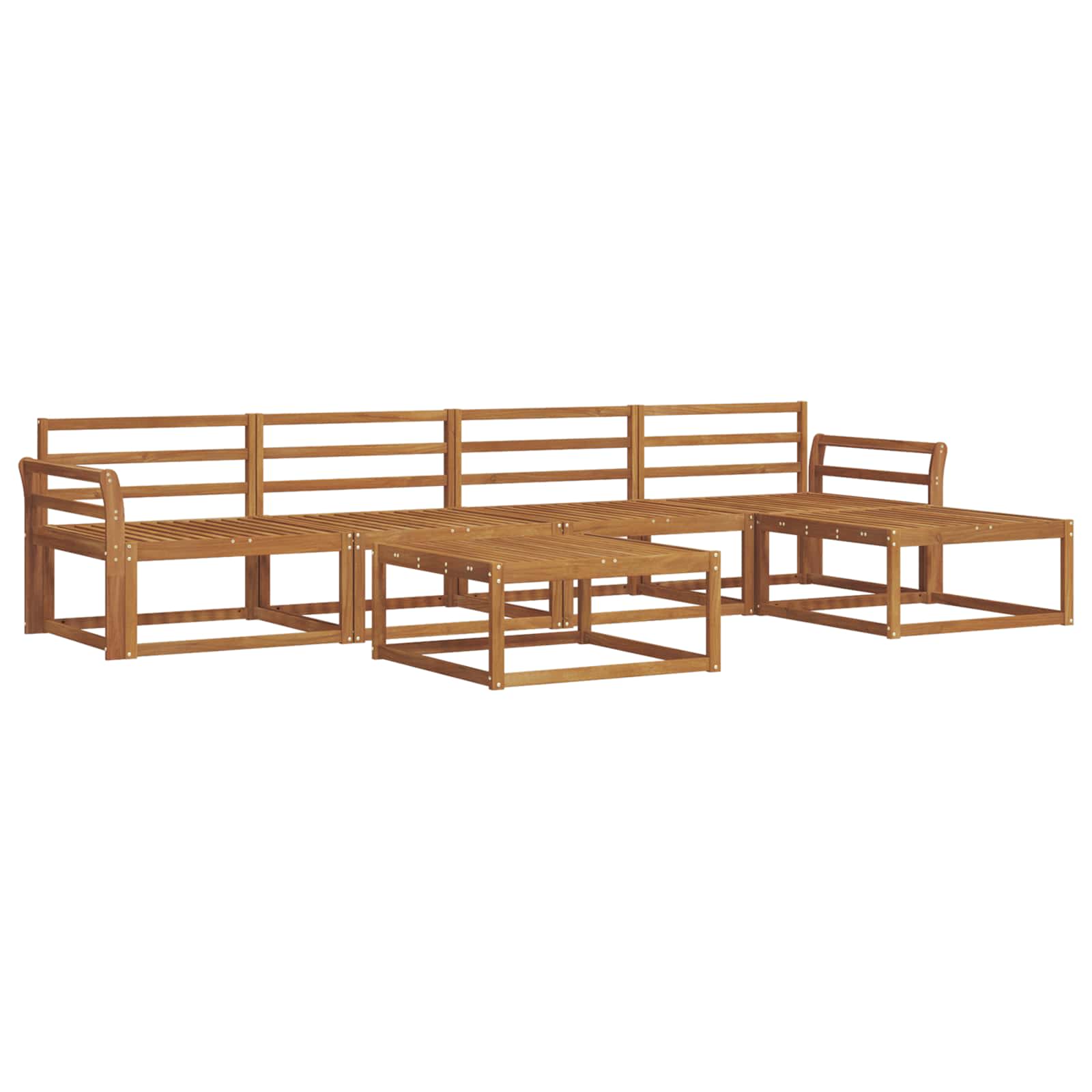 Ensemble de canapés d'extérieur 6 pcs Naturel - XIOS
