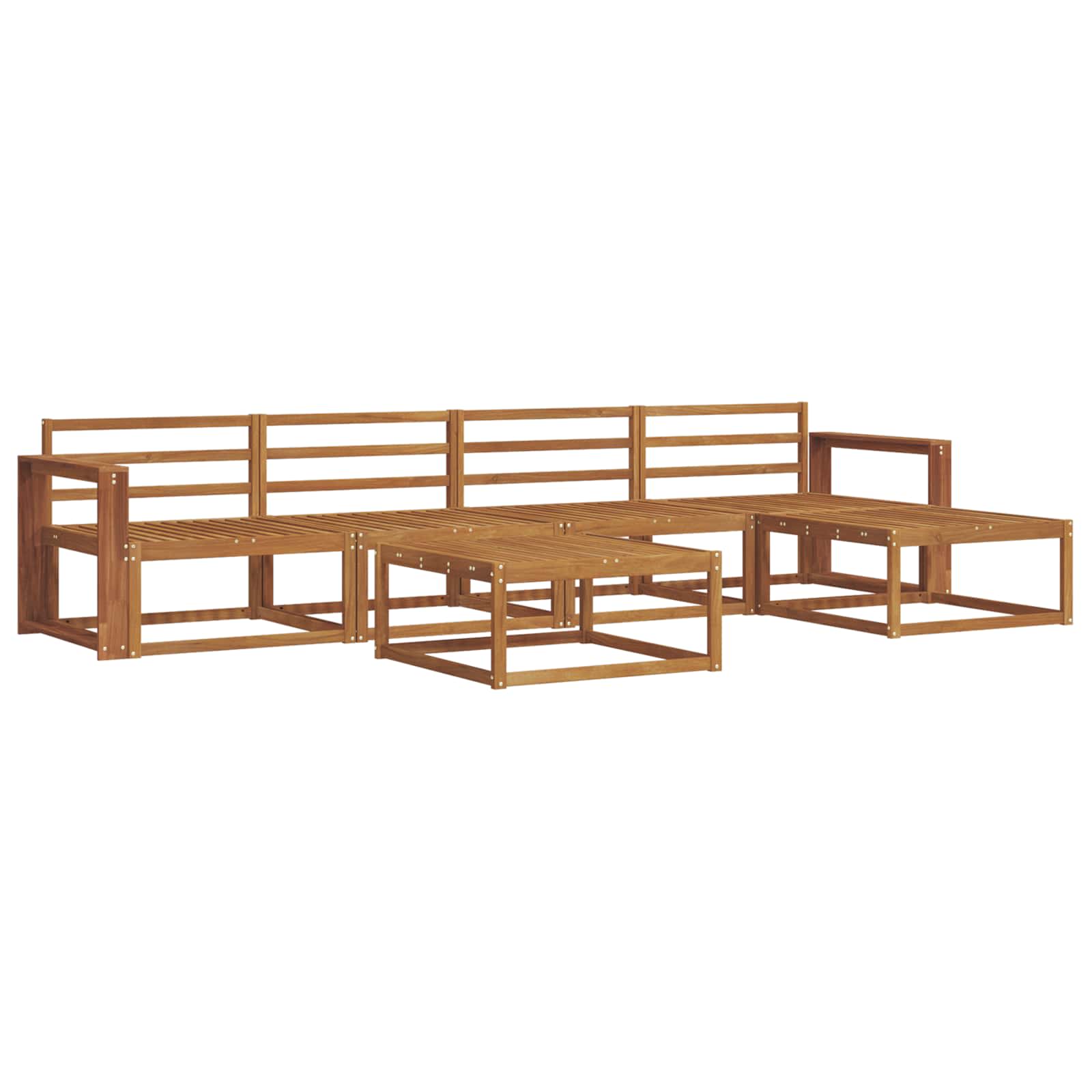Ensemble de canapés d'extérieur 6 pcs Naturel - XIOS