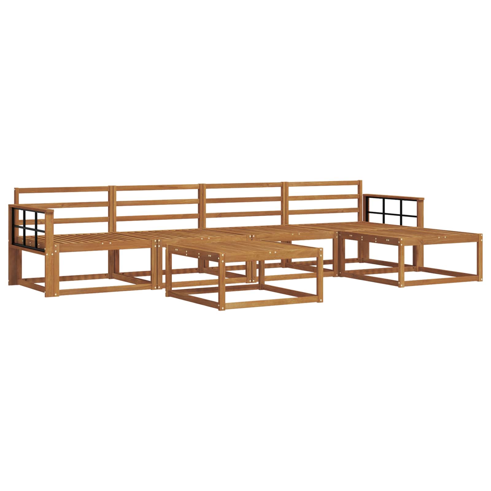 Ensemble de canapés d'extérieur 6 pcs Naturel - XIOS
