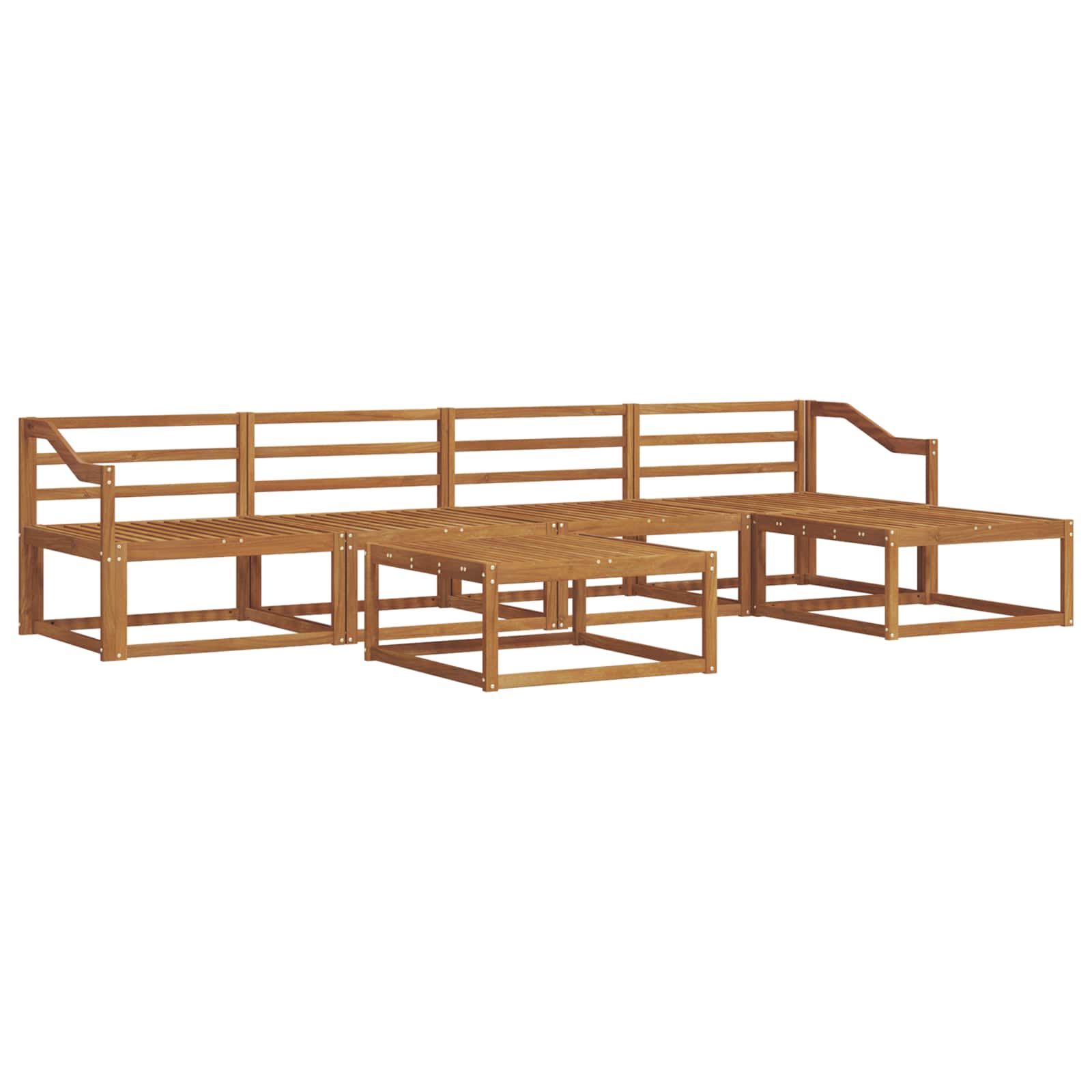 Ensemble de canapés d'extérieur 6 pcs Naturel - XIOS