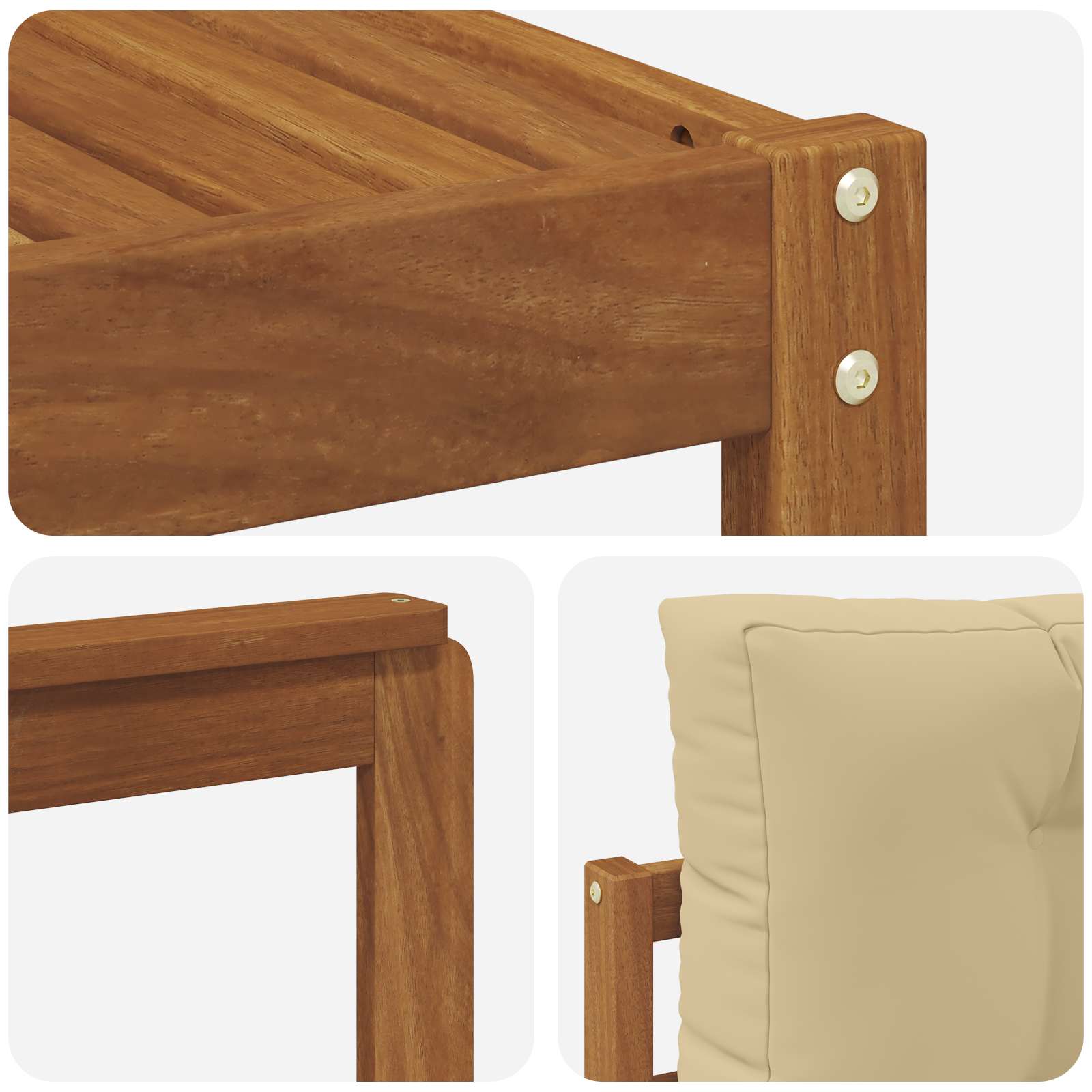 Ensemble de canapés d'extérieur 7 pcs Naturel et Beige - XIOS