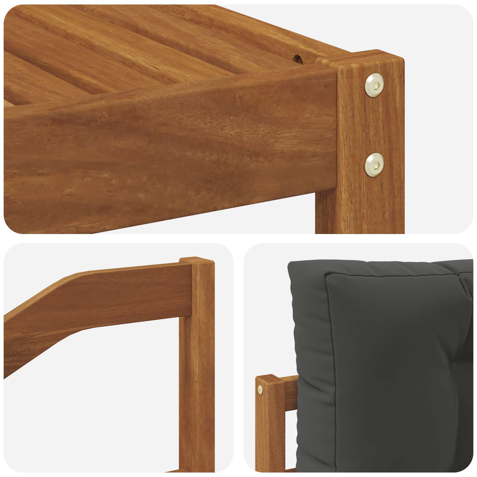 Ensemble de canapés d'extérieur 7 pcs Naturel et Anthracite - XIOS
