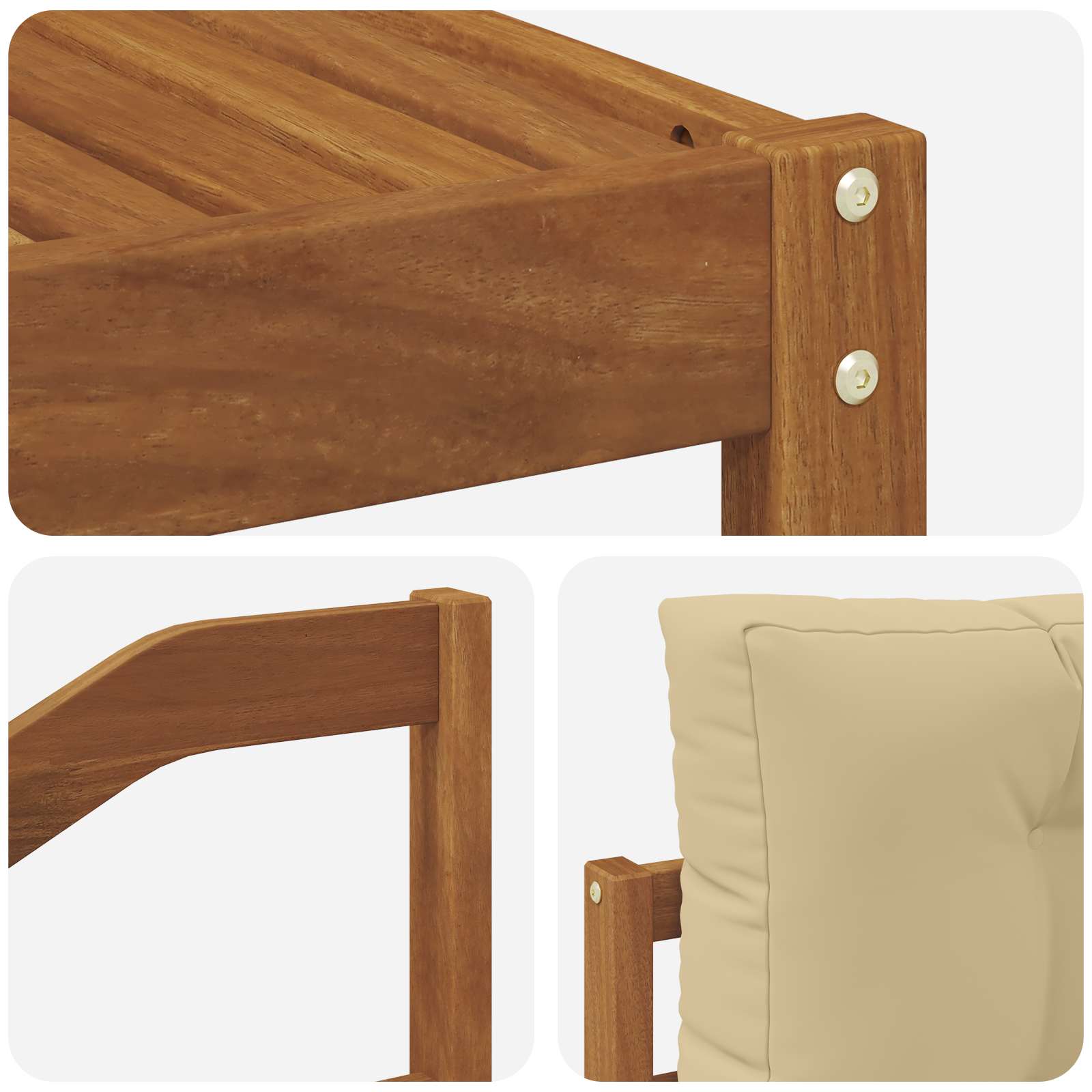 Ensemble de canapés d'extérieur 7 pcs Naturel et Beige - XIOS