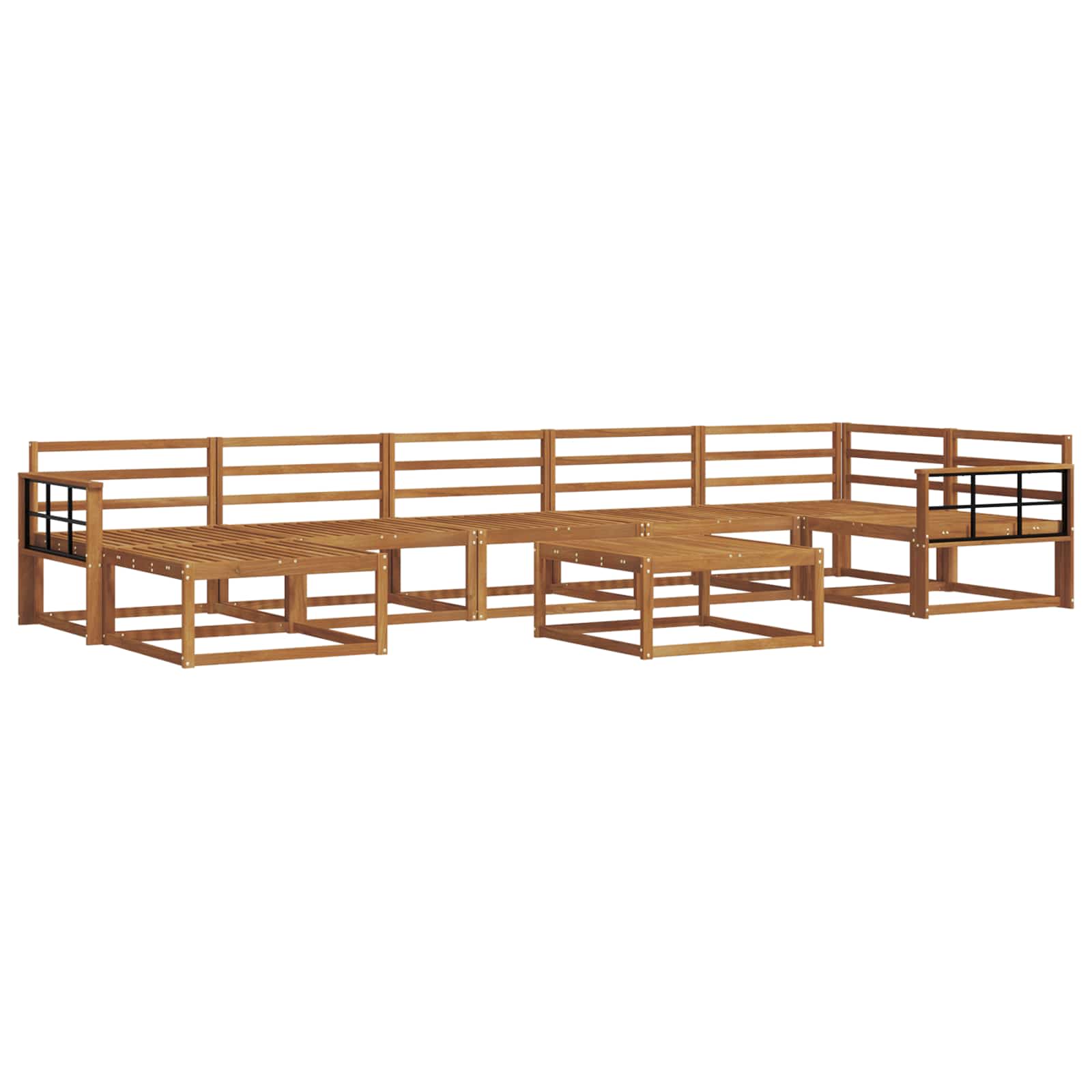 Ensemble de canapés d'extérieur 8 pcs Naturel - XIOS