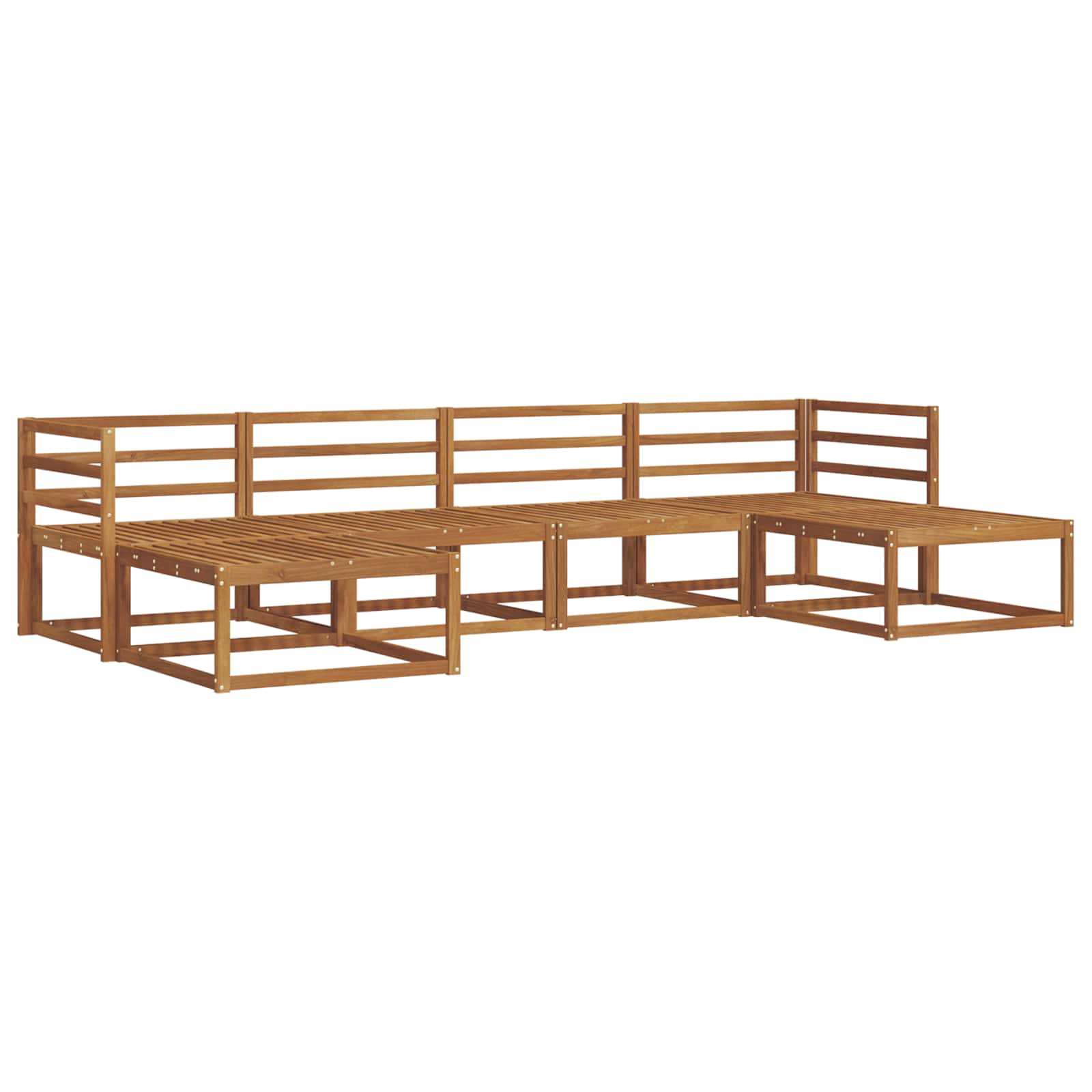 Ensemble de canapés d'extérieur 6 pcs Naturel - XIOS