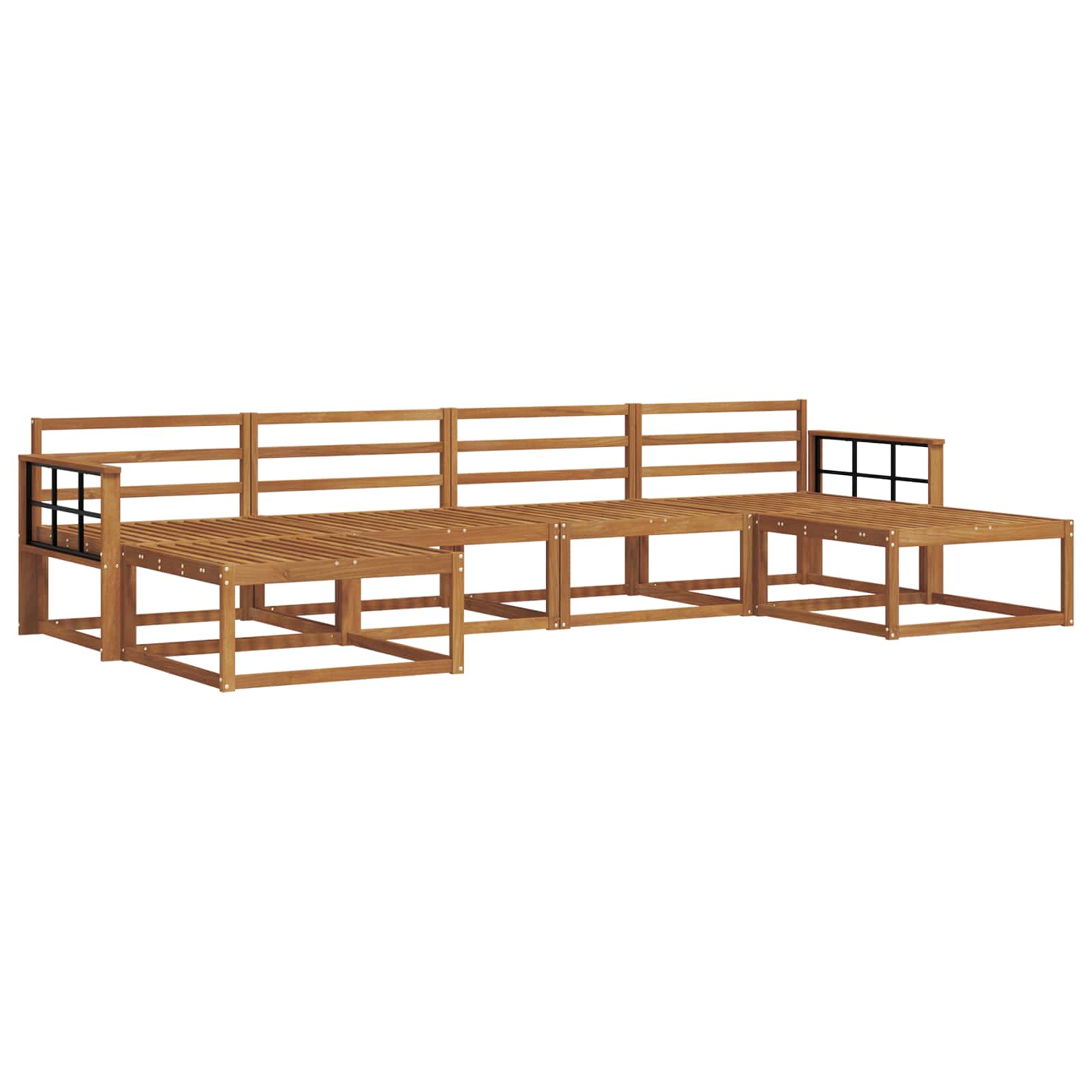 Ensemble de canapés d'extérieur 6 pcs Naturel - XIOS