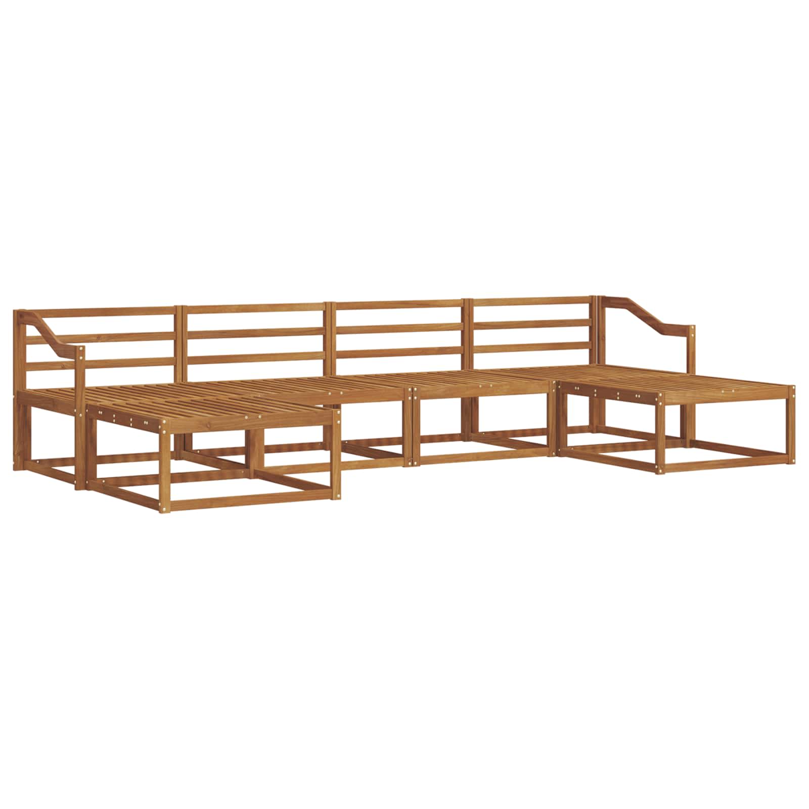 Ensemble de canapés d'extérieur 6 pcs Naturel - XIOS