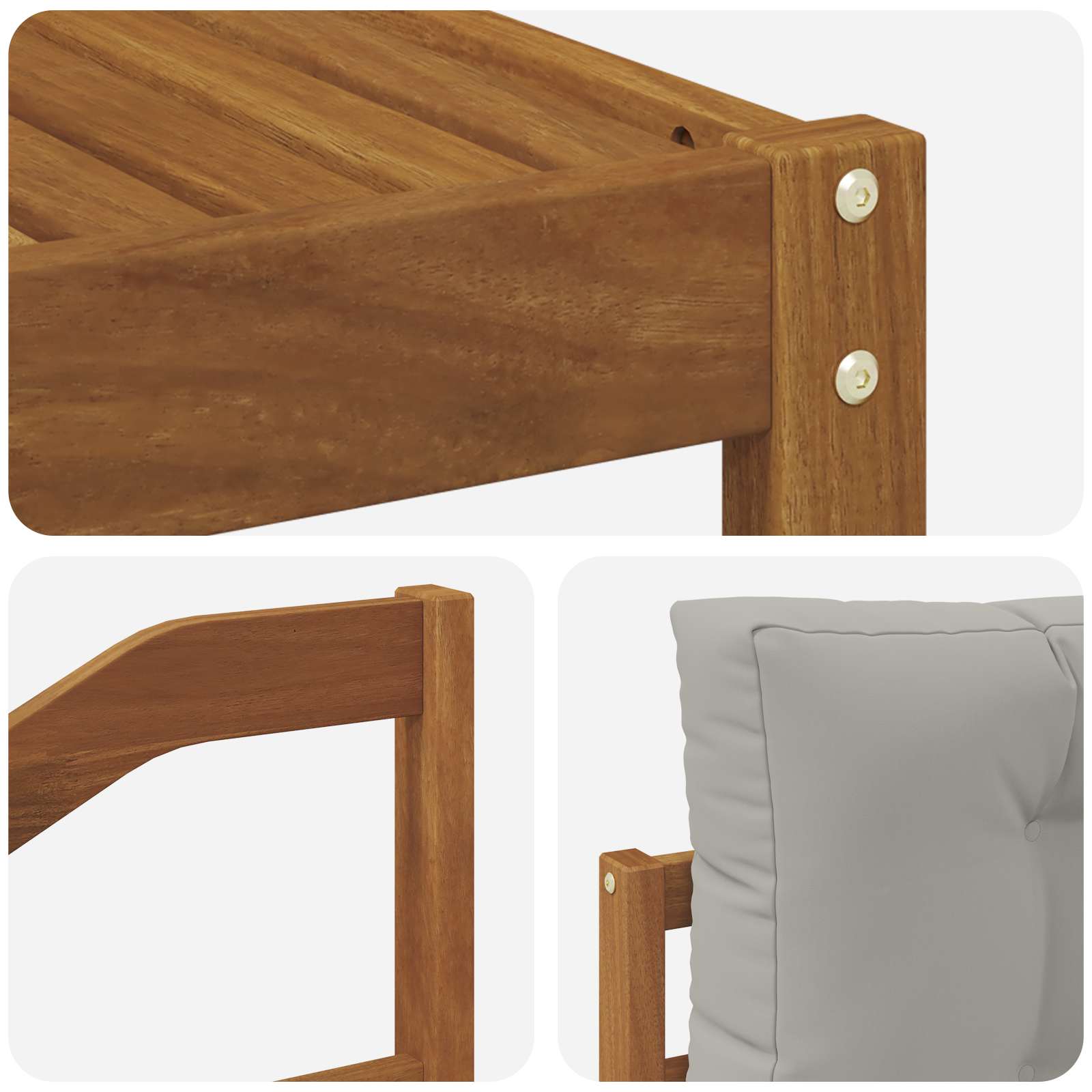 Ensemble de canapés d'extérieur 8 pcs Gris Naturel et Clair - XIOS