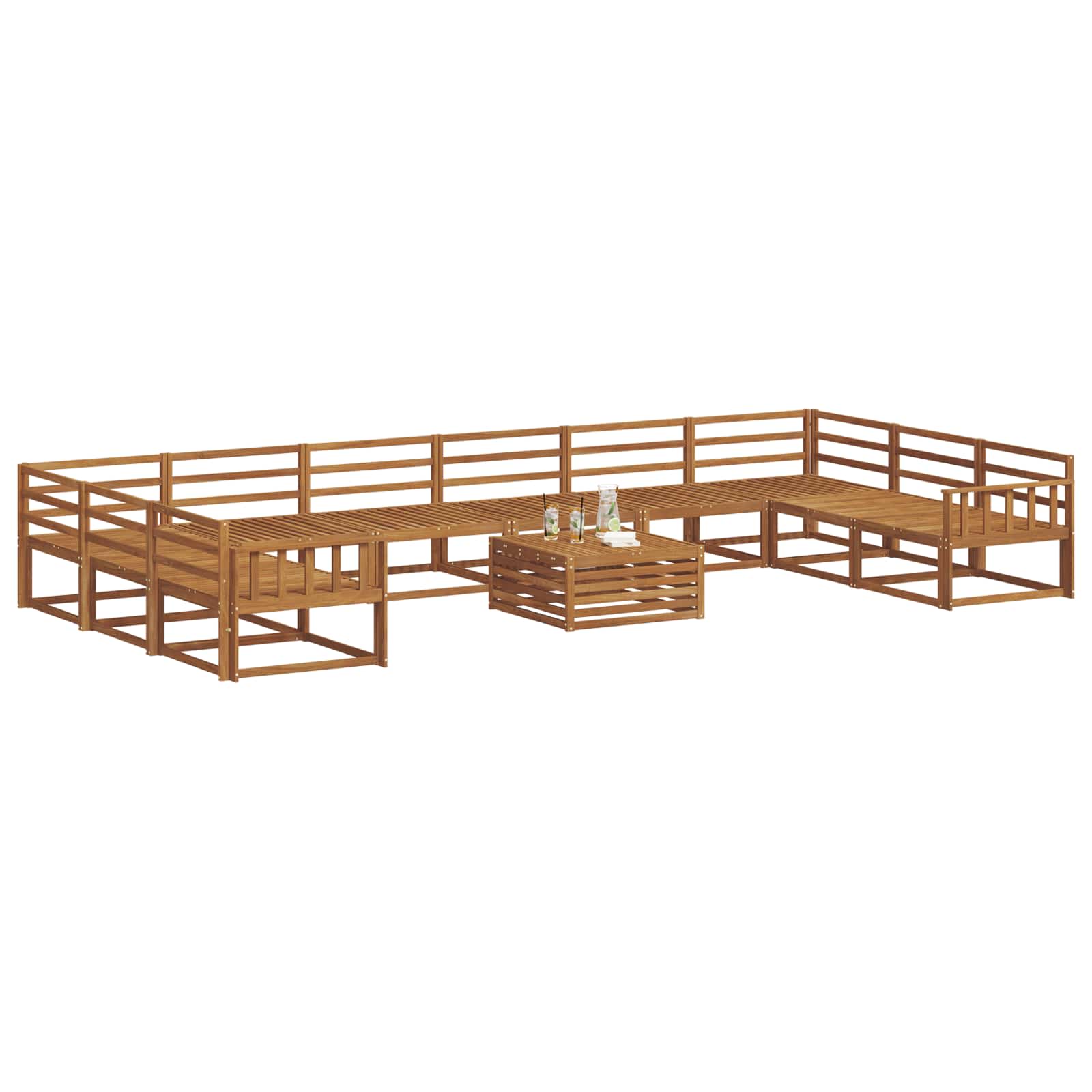 Ensemble de canapés d'extérieur 11 pcs Naturel - XIOS