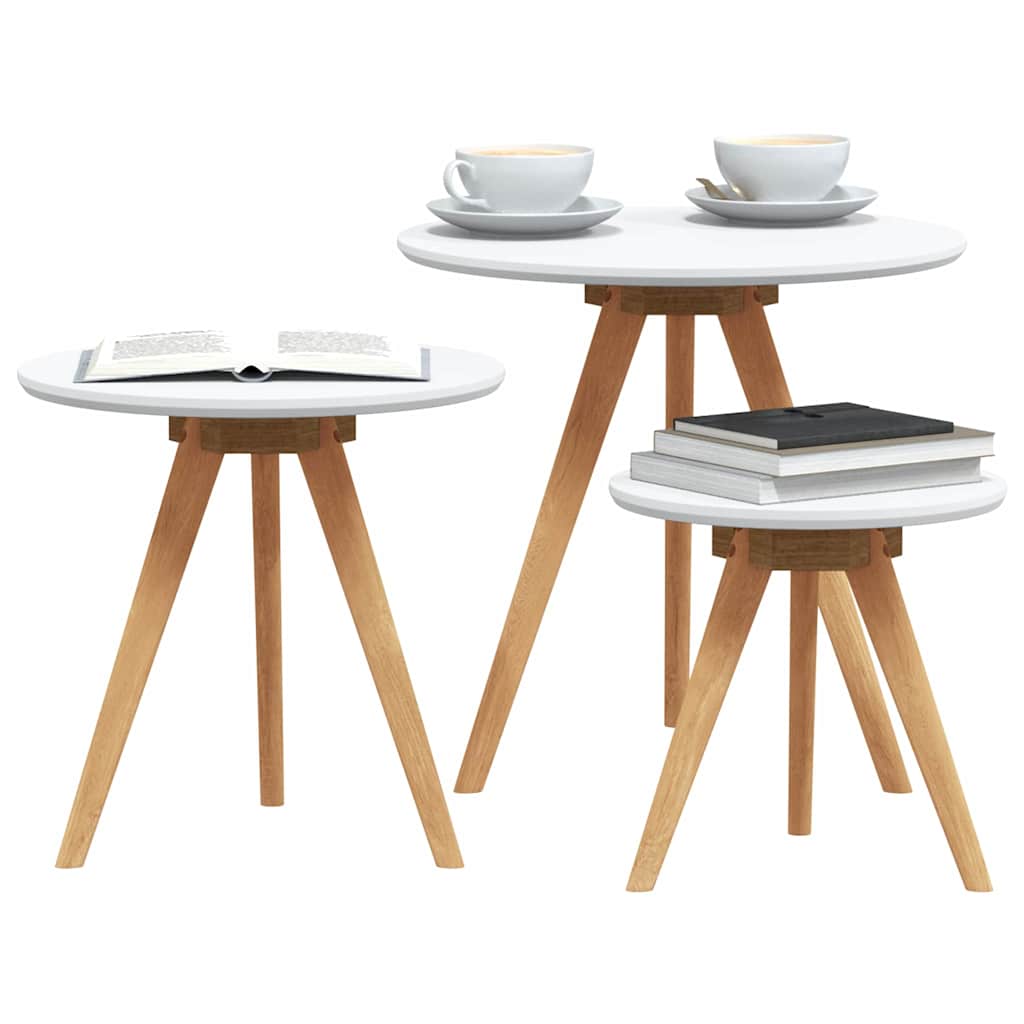Table basse Marron 50 x 50 x 46 cm Bois massif de noyer - XIOS