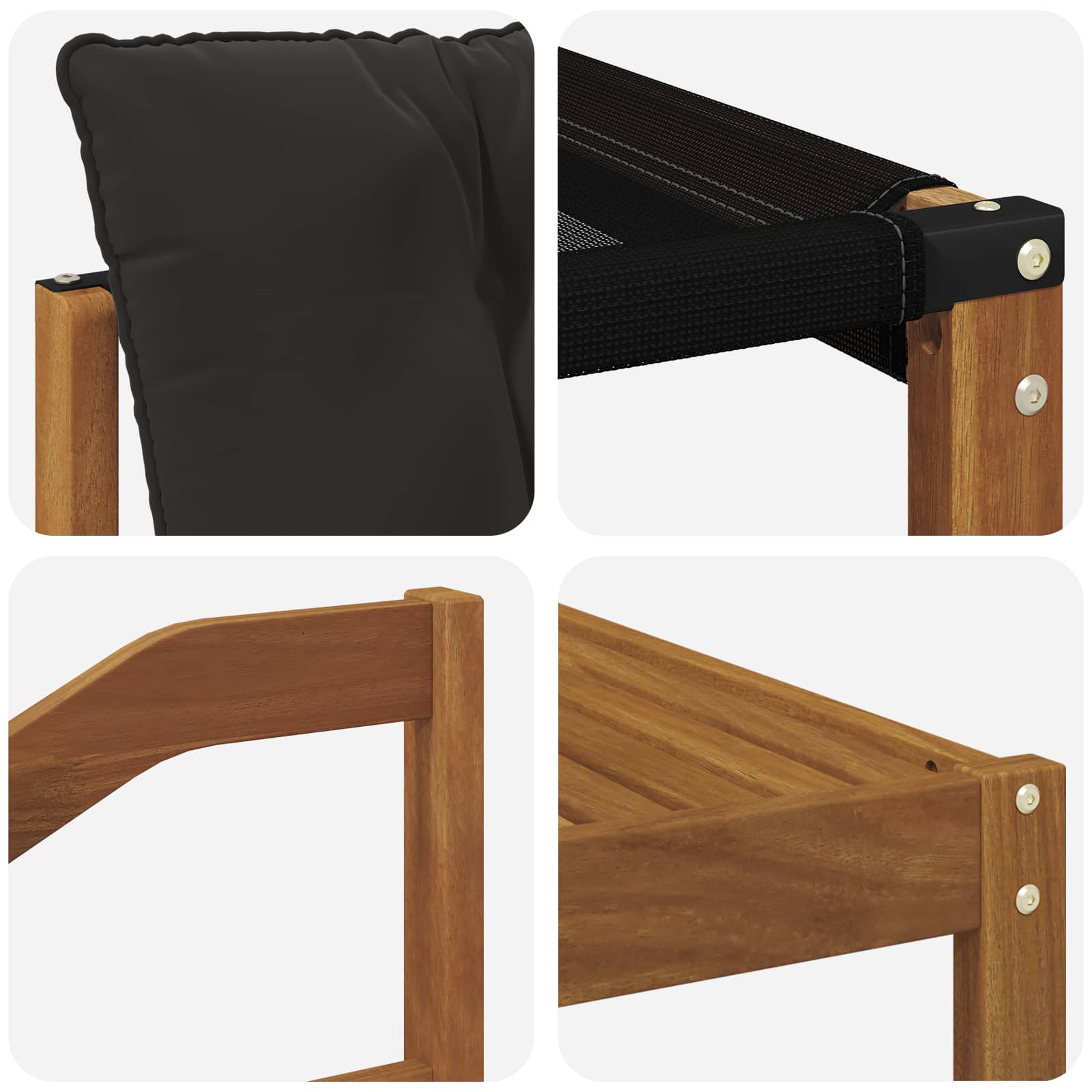 Ensemble de canapés d'extérieur 7 pcs Naturel et Noir - XIOS