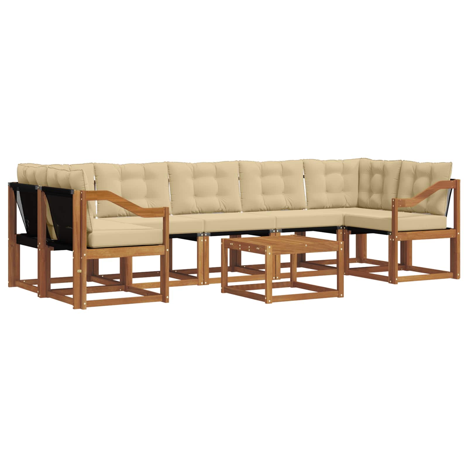 Ensemble de canapés d'extérieur 8 pcs Naturel et Beige - XIOS