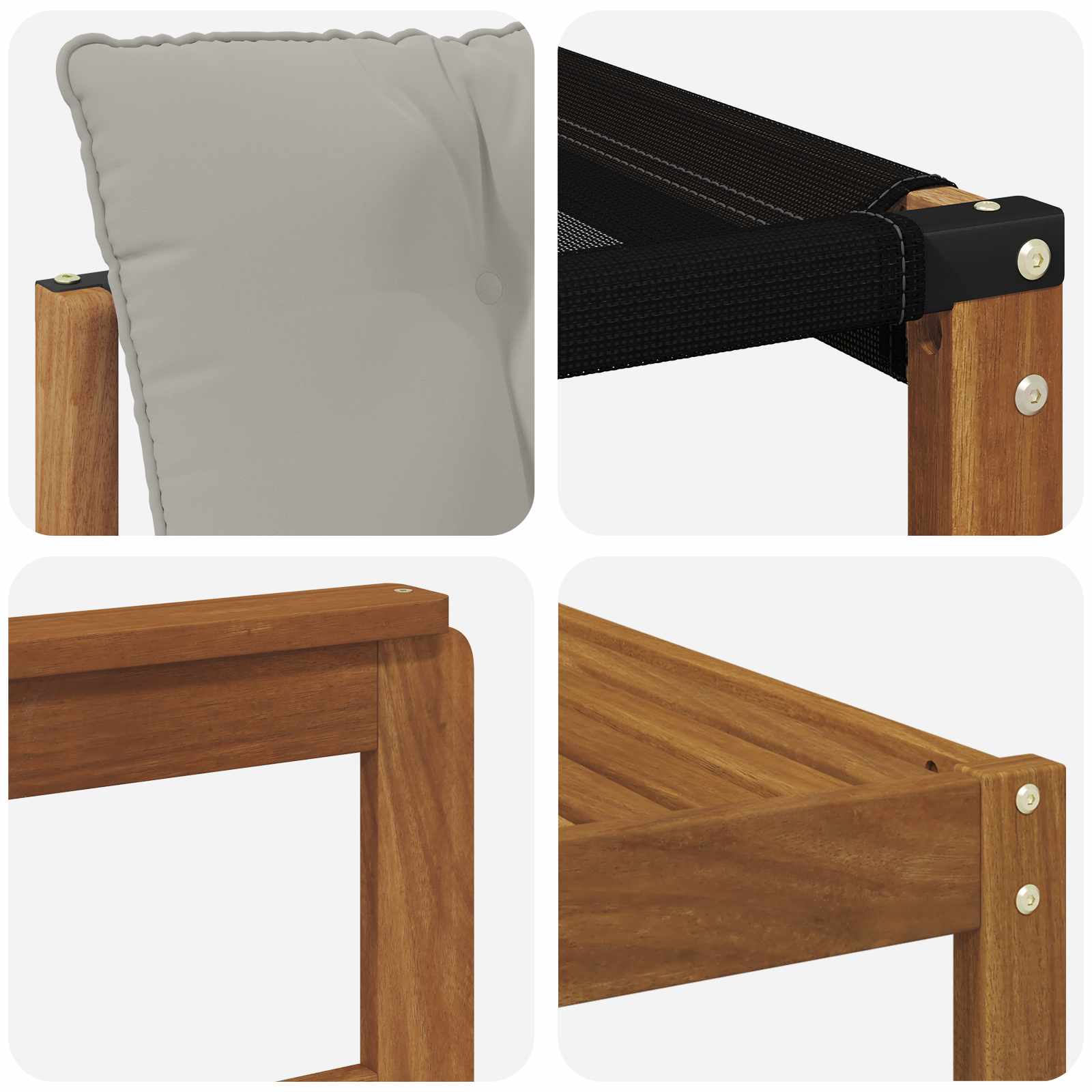 Ensemble de canapés d'extérieur 6 pcs Gris Naturel et Clair - XIOS