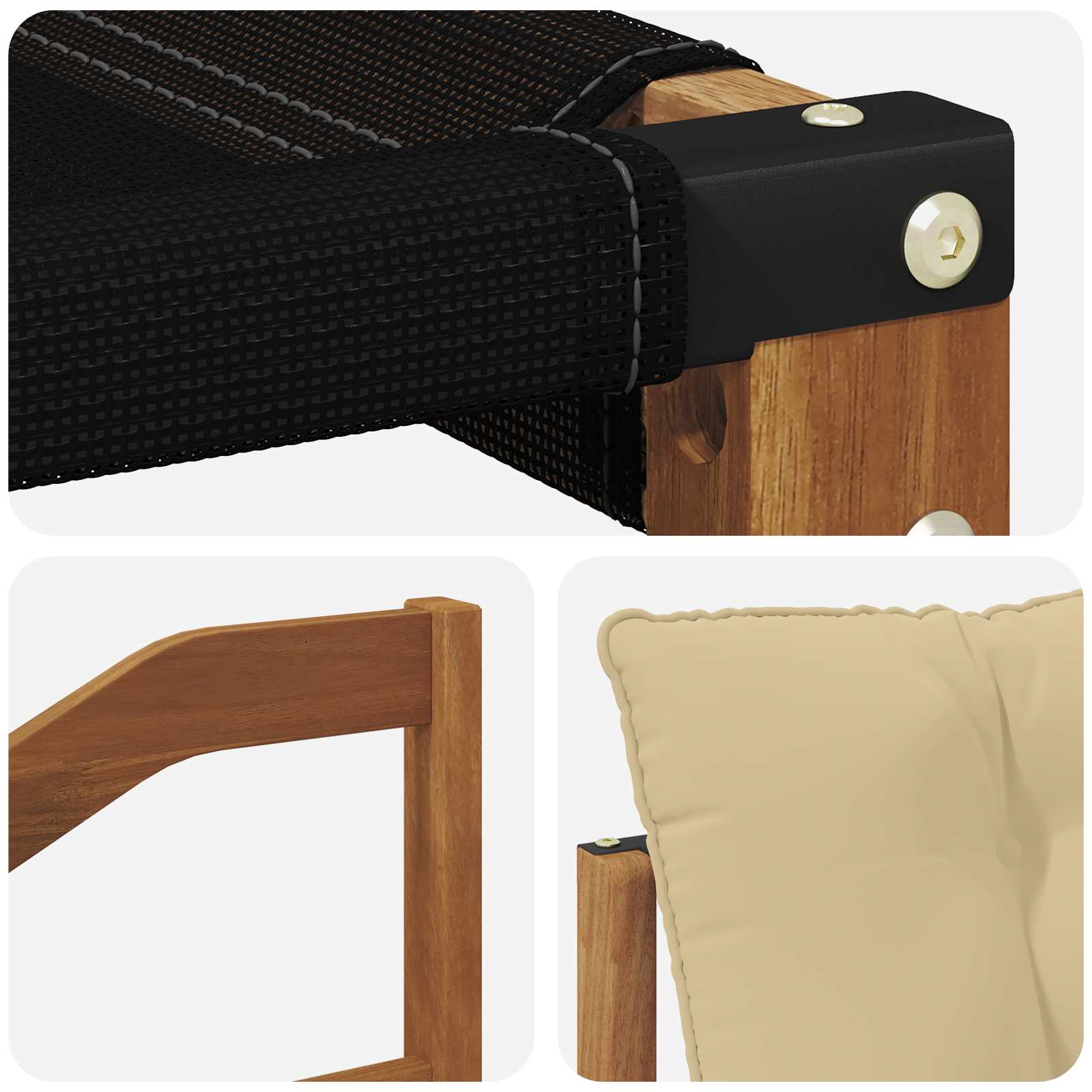 Ensemble de canapés d'extérieur 9 pcs Naturel et Beige - XIOS
