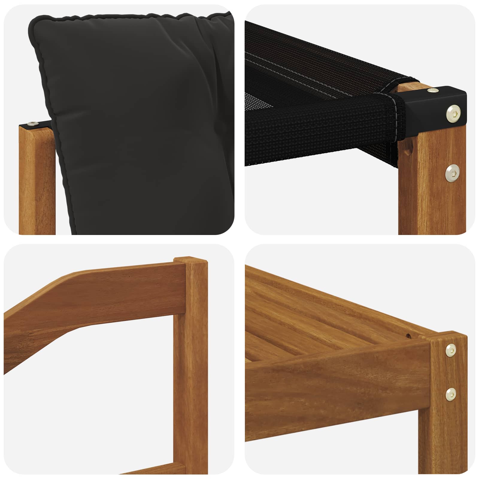 Ensemble de canapés d'extérieur 8 pcs Naturel et Noir - XIOS