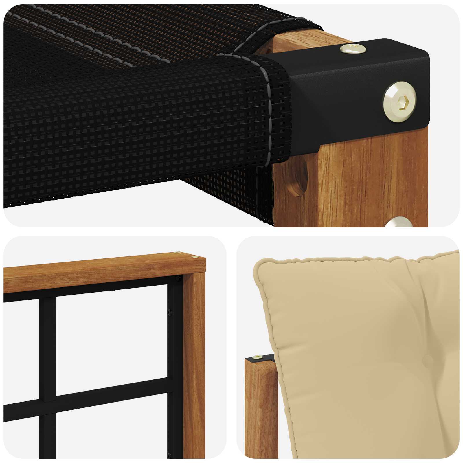 Ensemble de canapés d'extérieur 5 pcs Naturel et Beige - XIOS