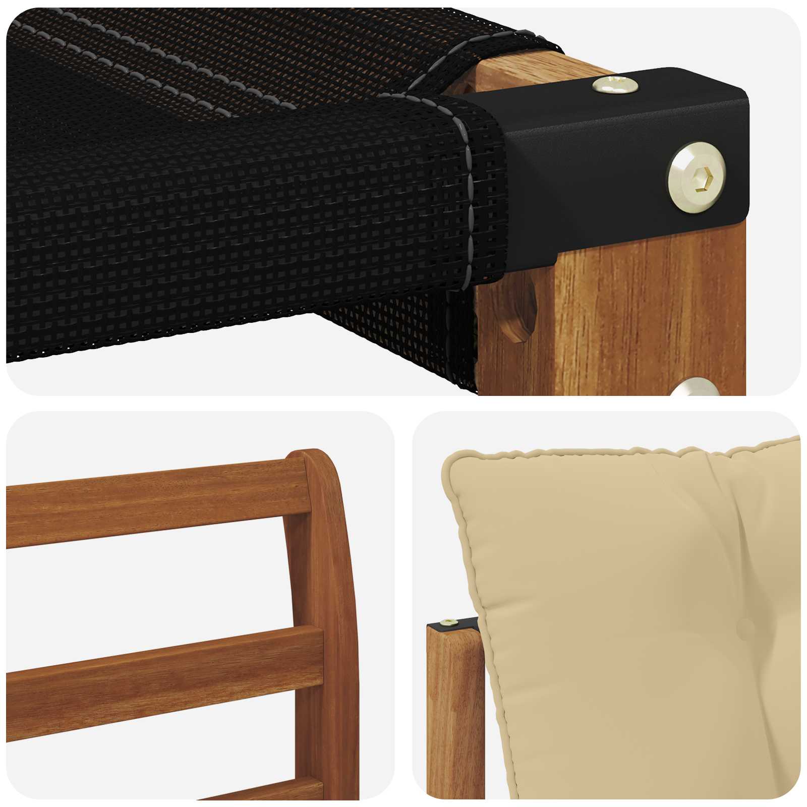 Ensemble de canapés d'extérieur 7 pcs Naturel et Beige - XIOS