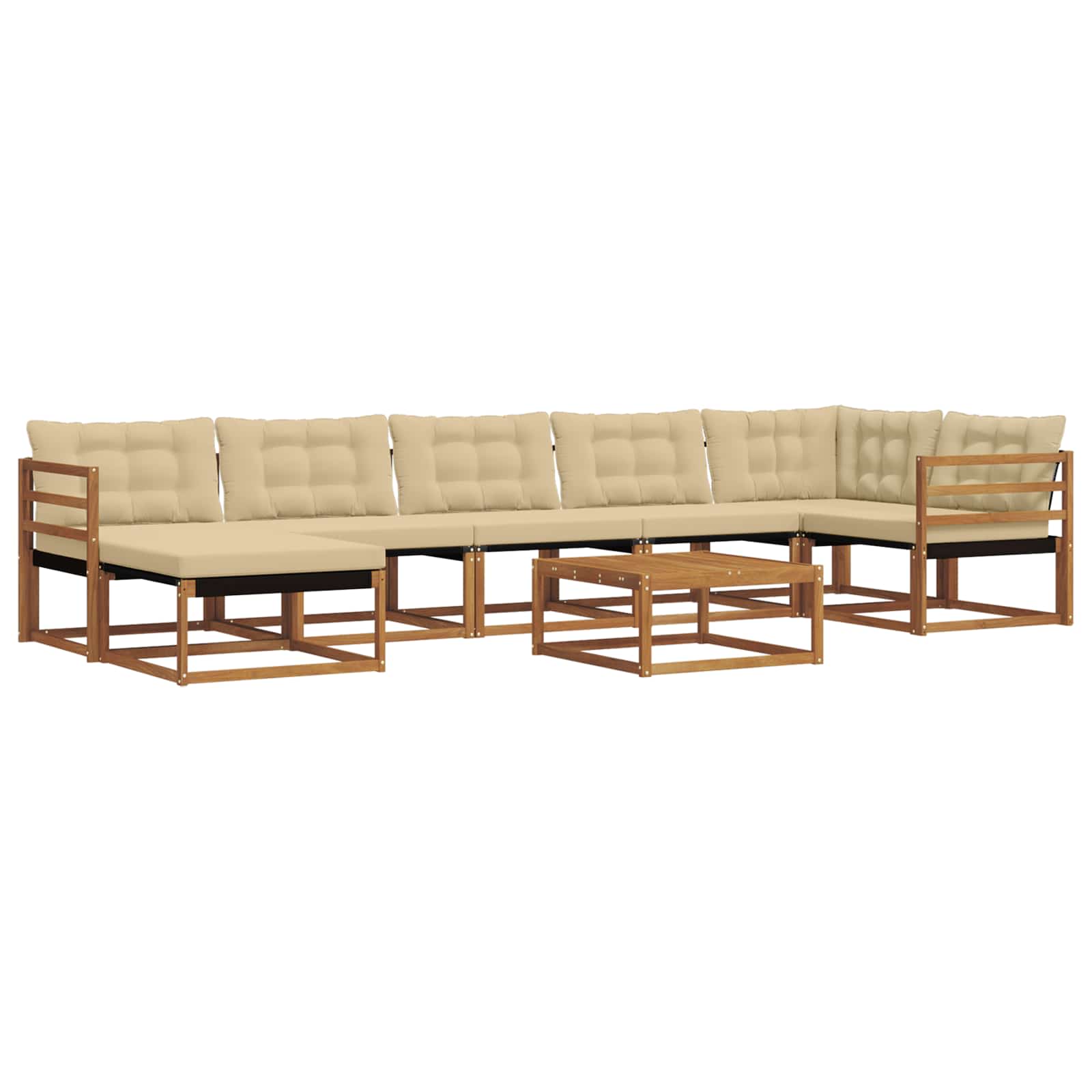 Ensemble de canapés d'extérieur 22 pcs Naturel et Beige - XIOS