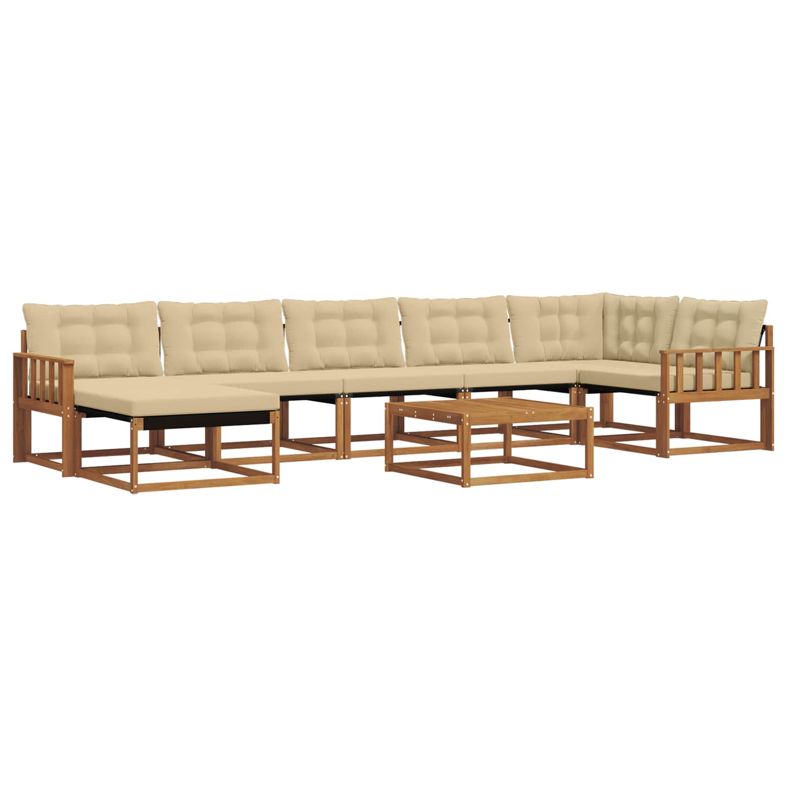 Ensemble de canapés d'extérieur 22 pcs Naturel et Beige - XIOS