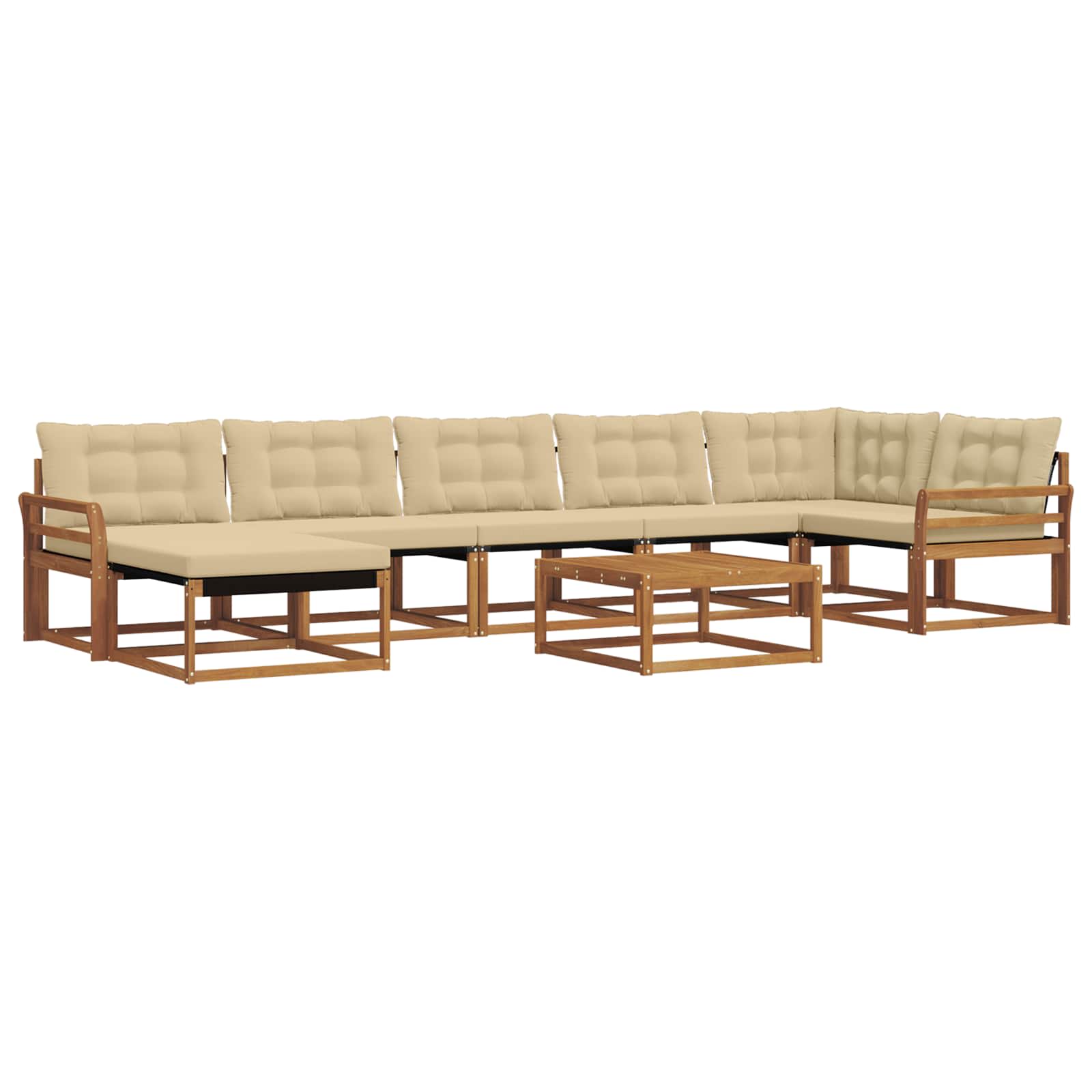 Ensemble de canapés d'extérieur 22 pcs Naturel et Beige - XIOS